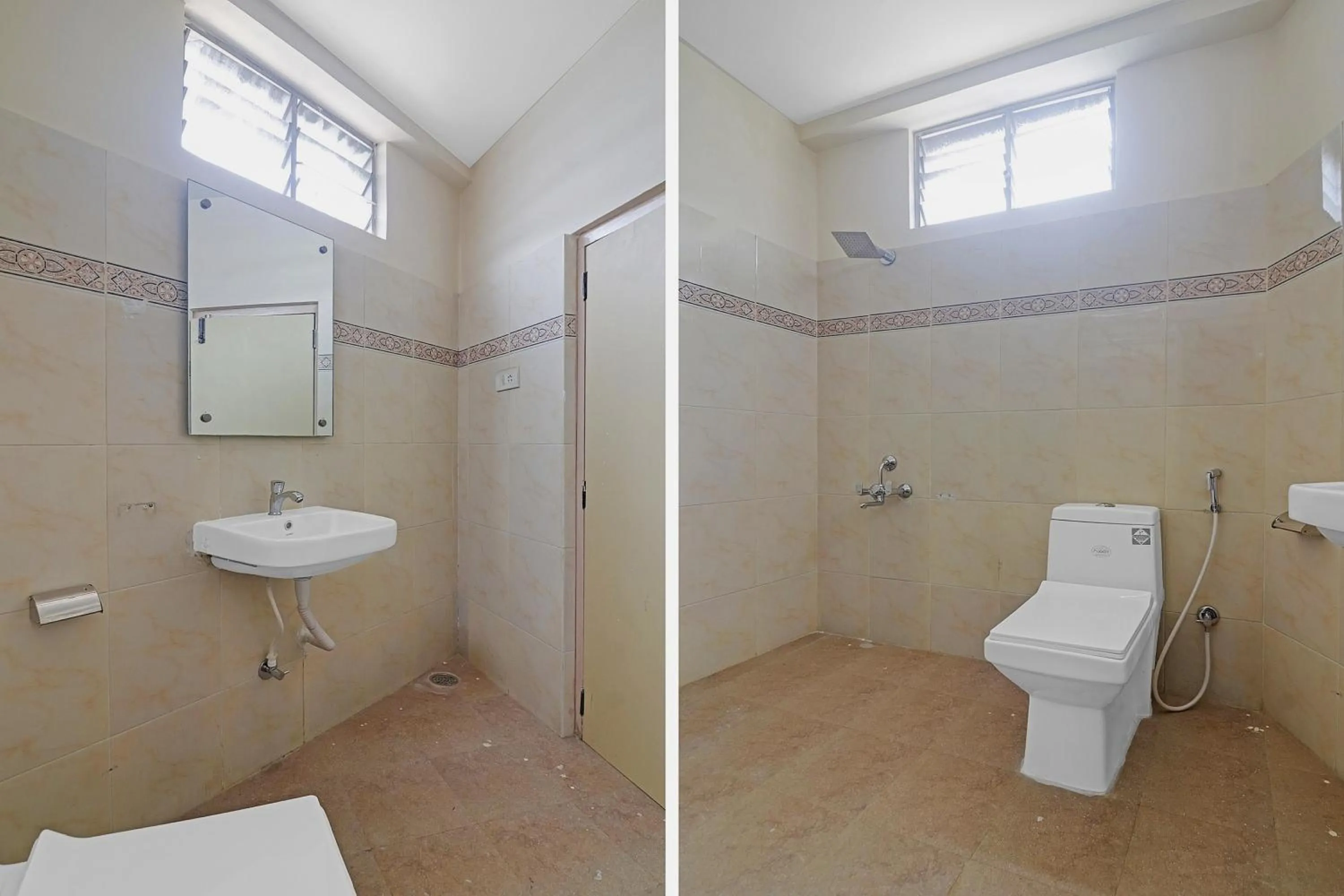 Bathroom in Hotel O Padmini Near Lakdikapool Metro Station