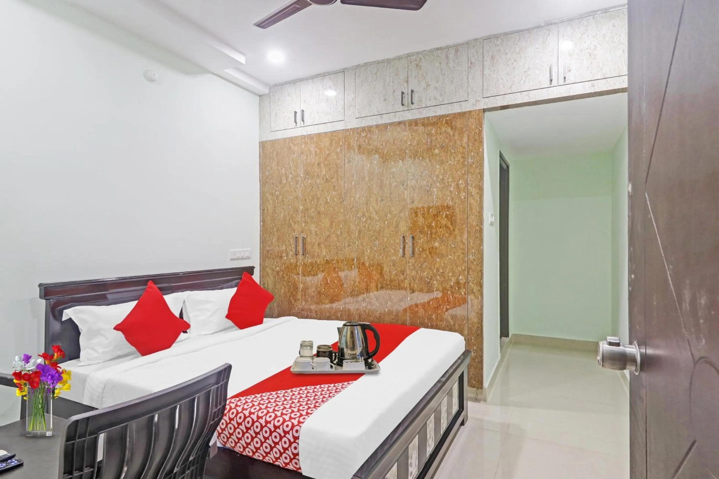 Bedroom, Bed in Hotel O Hanuma Residency