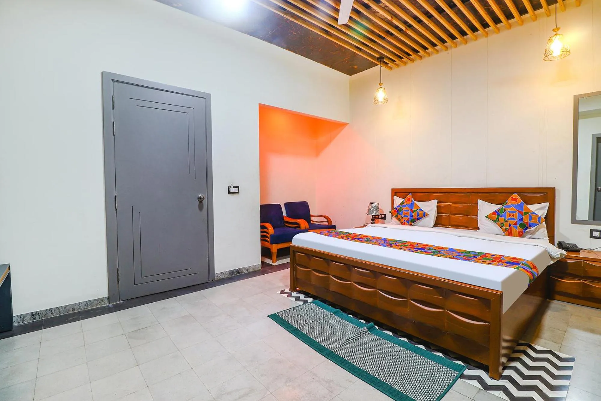 Bed in FabHotel Be Happy