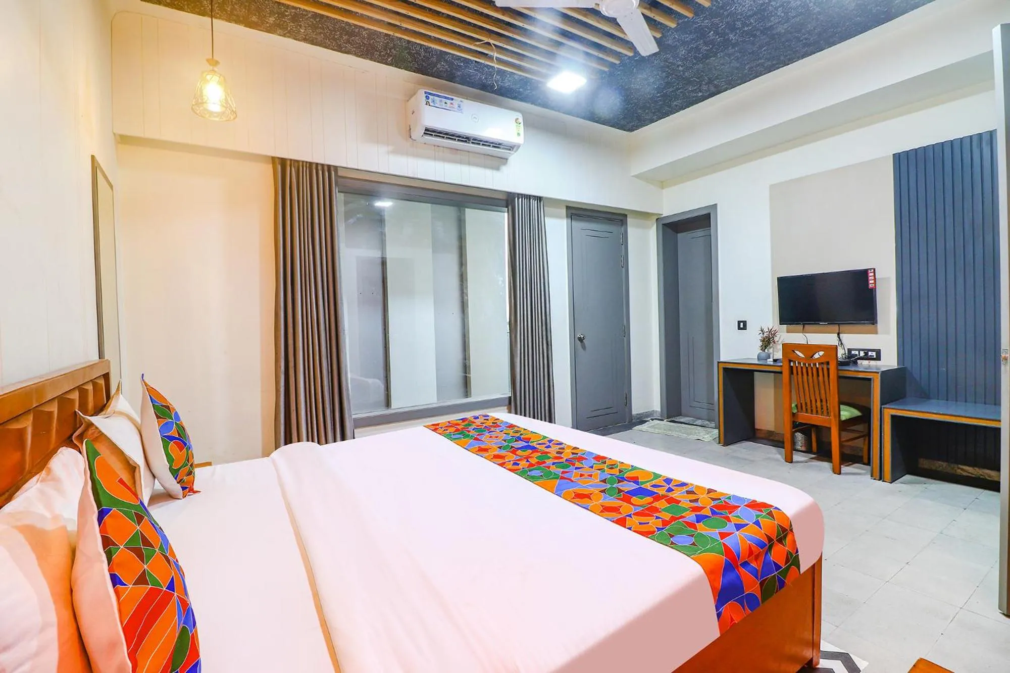 Bed in FabHotel Be Happy