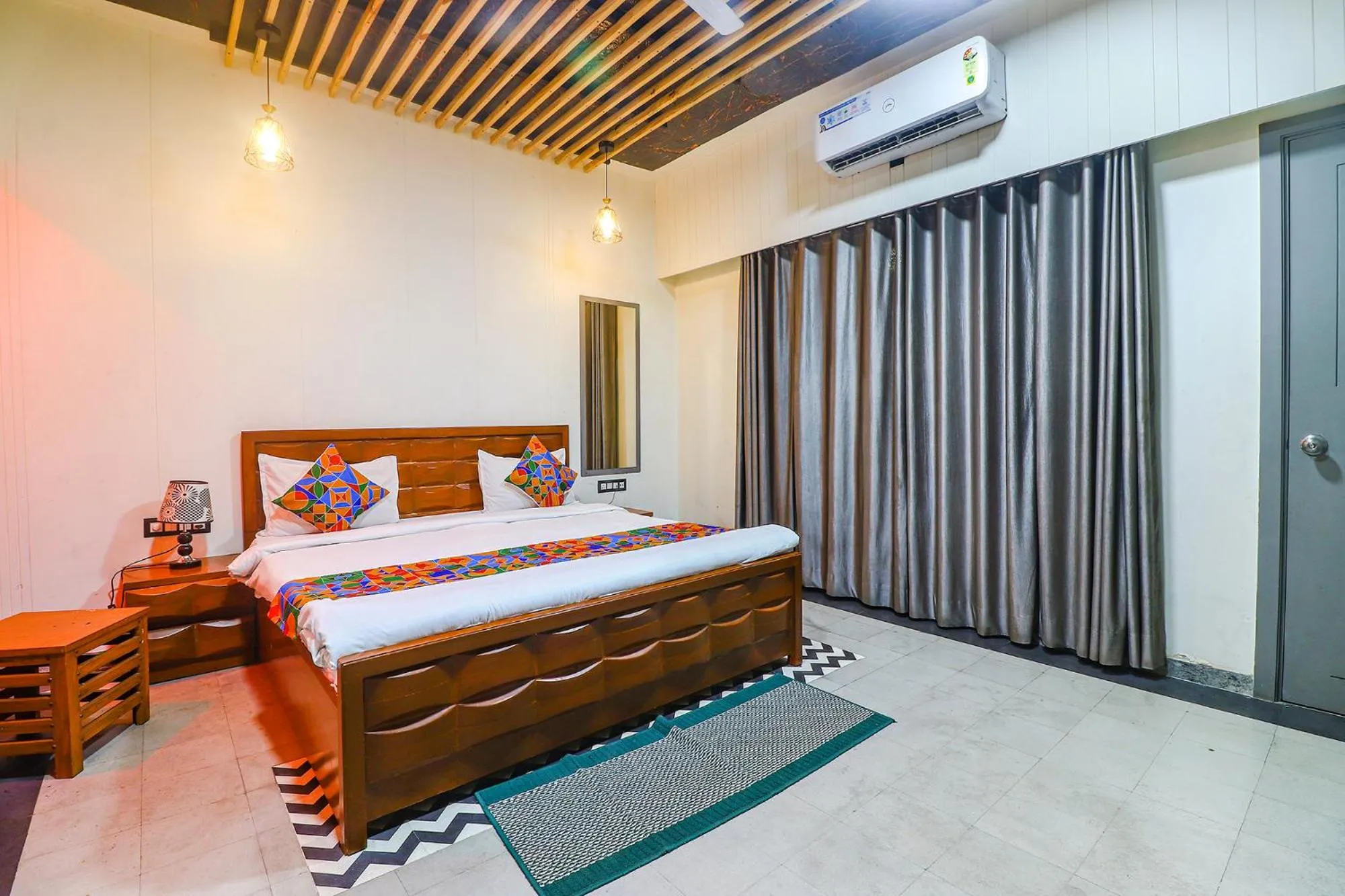 Bed in FabHotel Be Happy