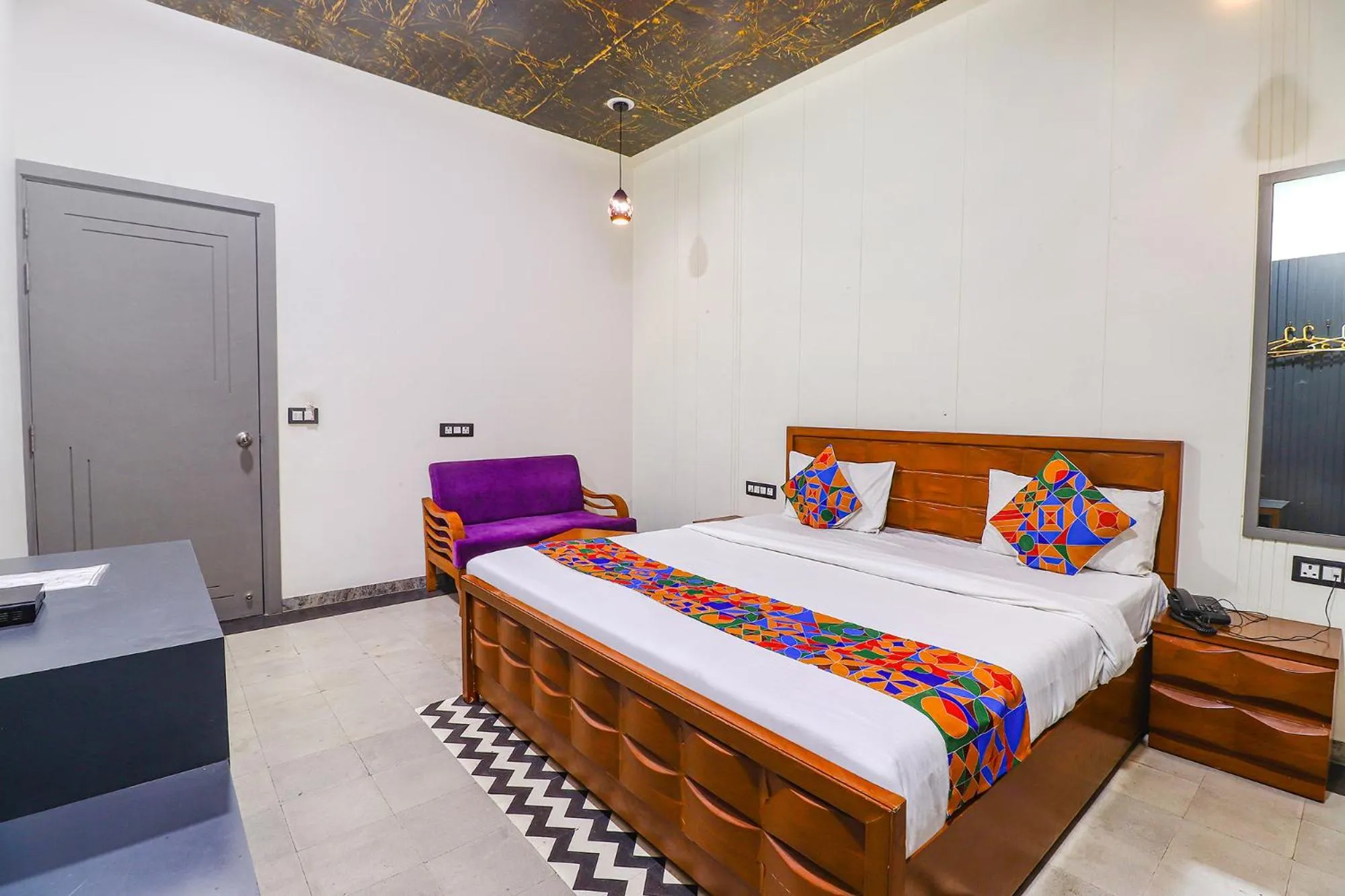 Bed in FabHotel Be Happy