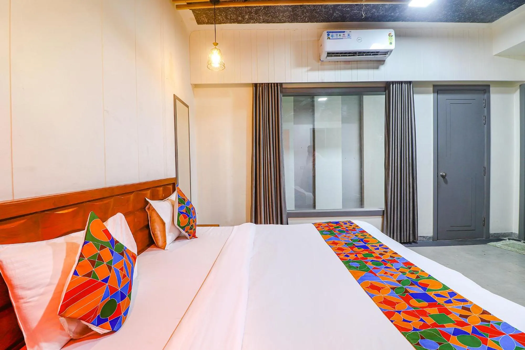 Bedroom, Bed in FabHotel Be Happy