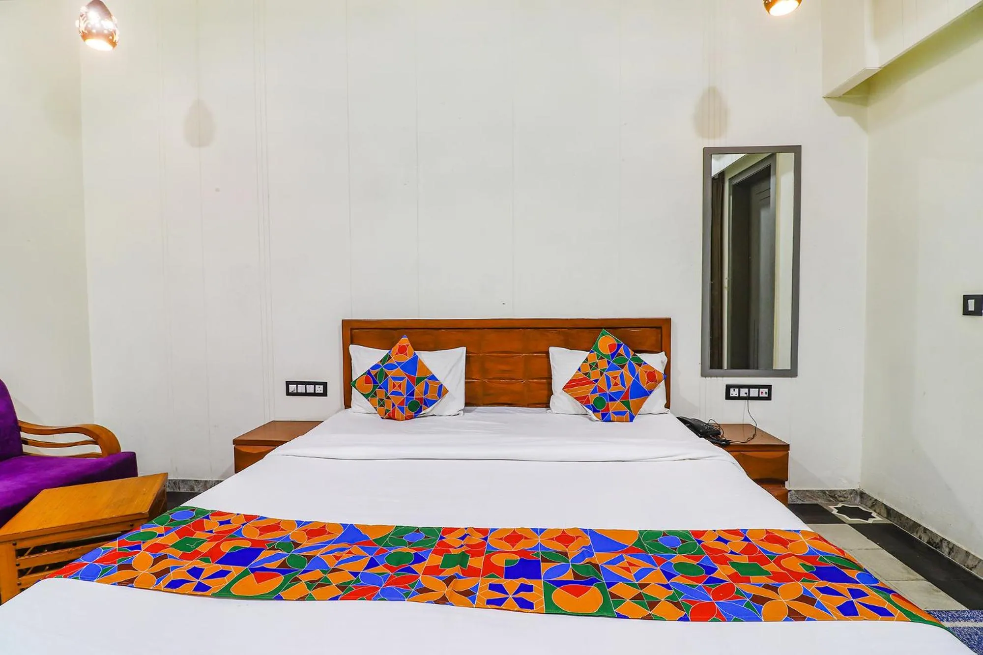 Bedroom, Bed in FabHotel Be Happy