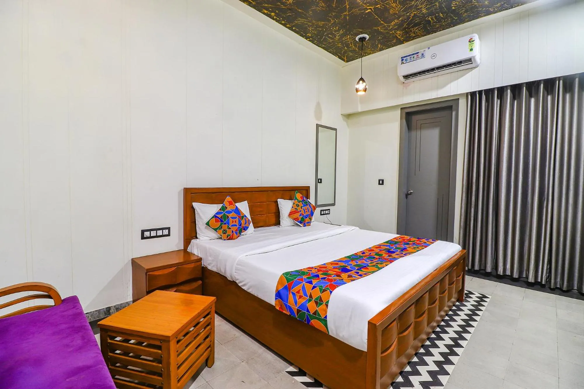 Bedroom, Bed in FabHotel Be Happy