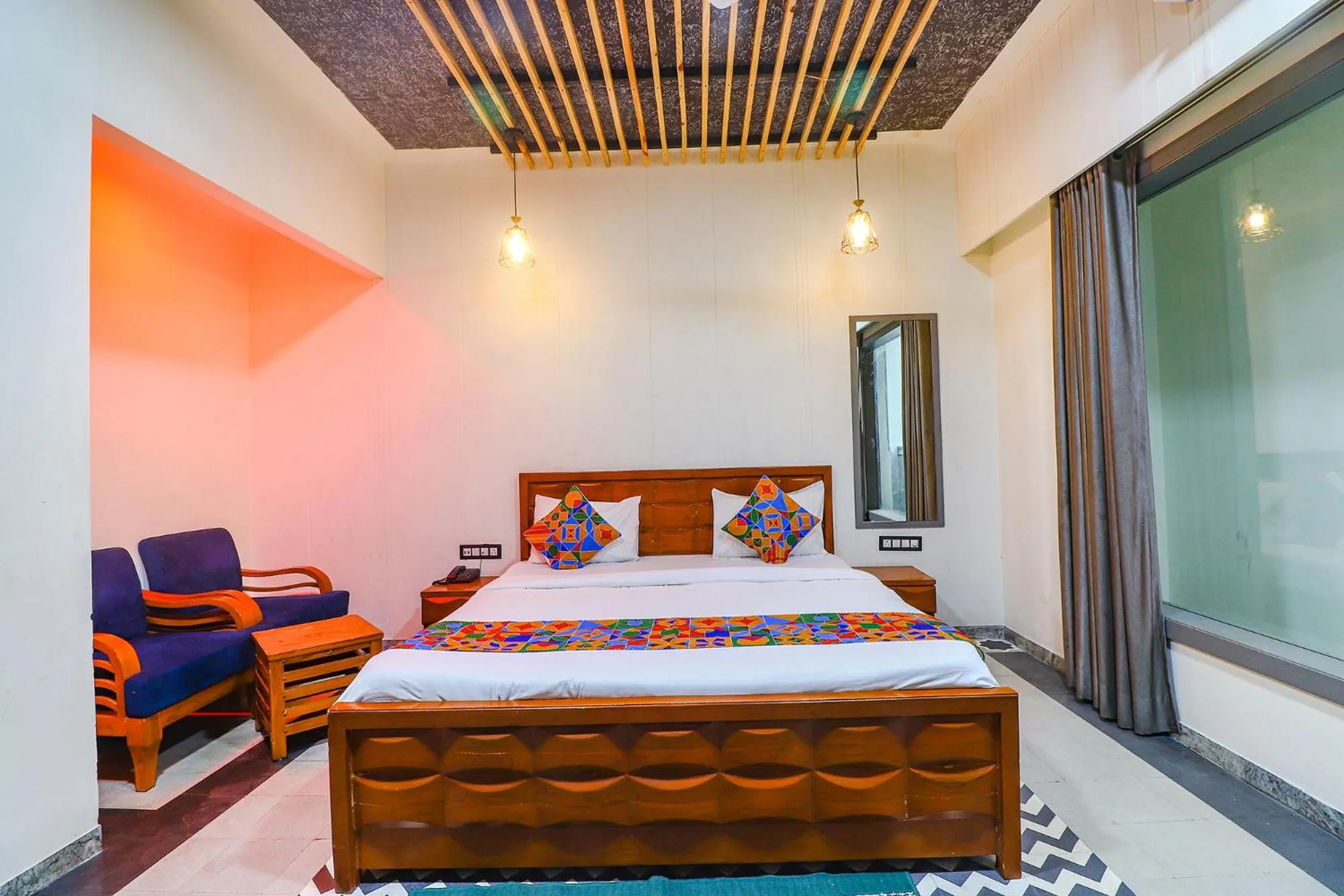 Bed in FabHotel Be Happy