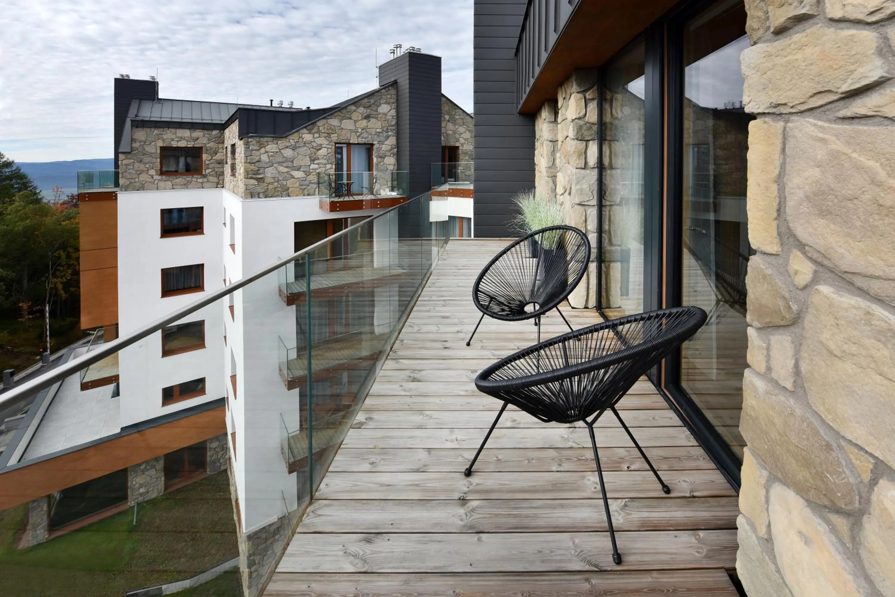 Balcony/Terrace in APLEND Hotel Ovruč