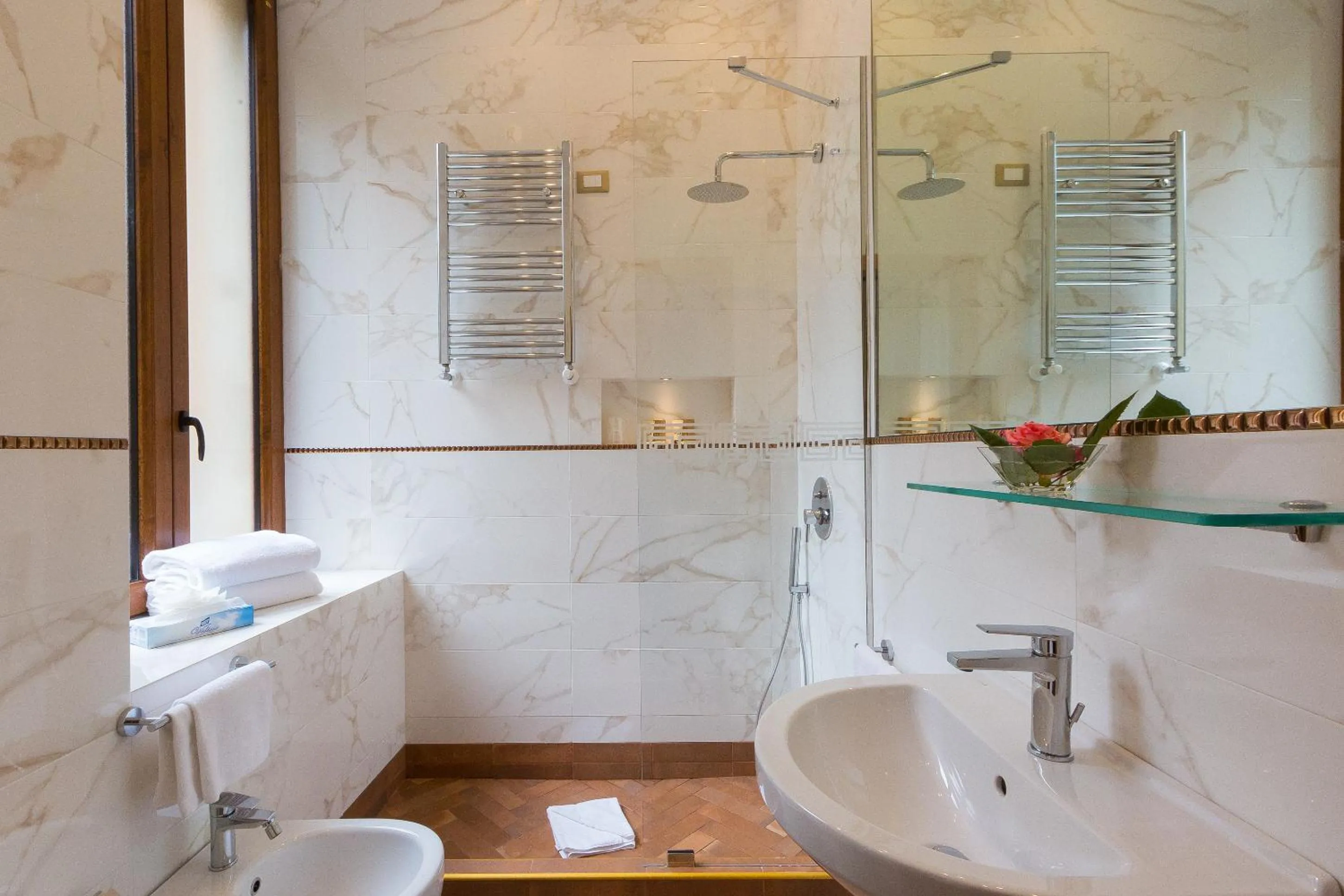 Bathroom in Hotel Milton Roma