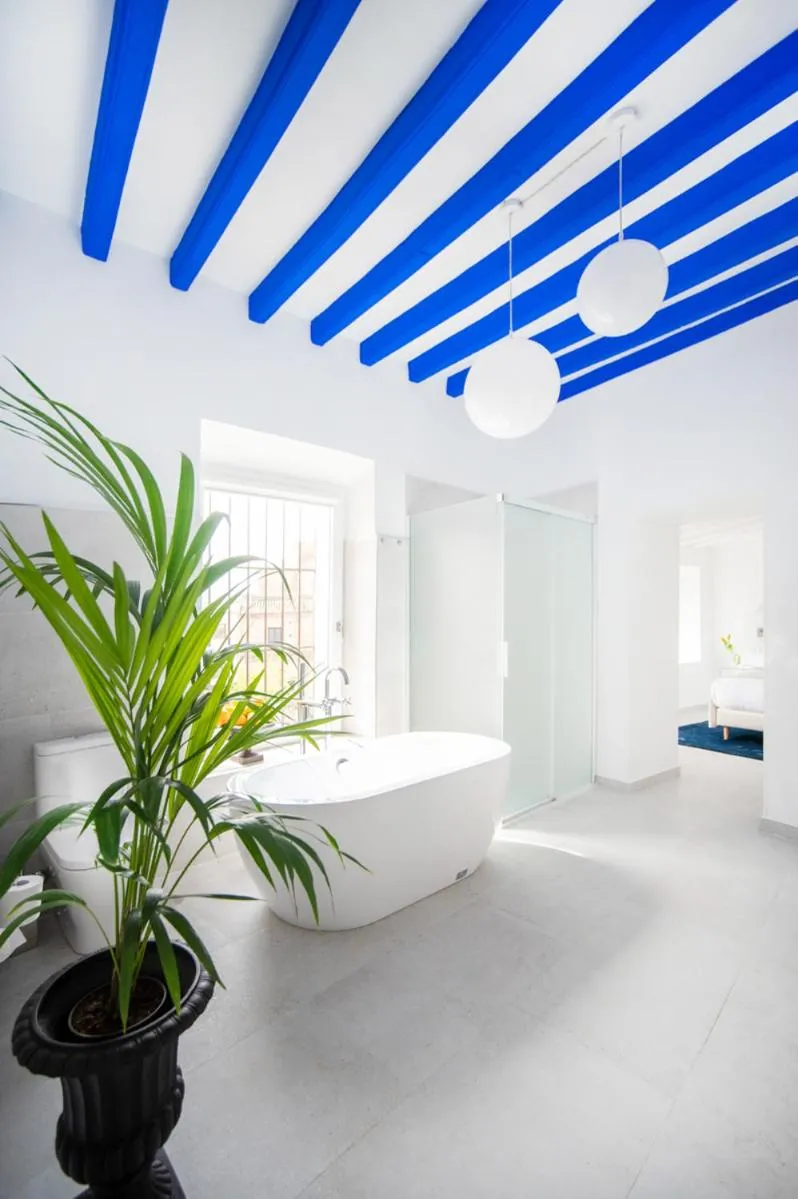 Bathroom, Bed in Casa Platón Páramo