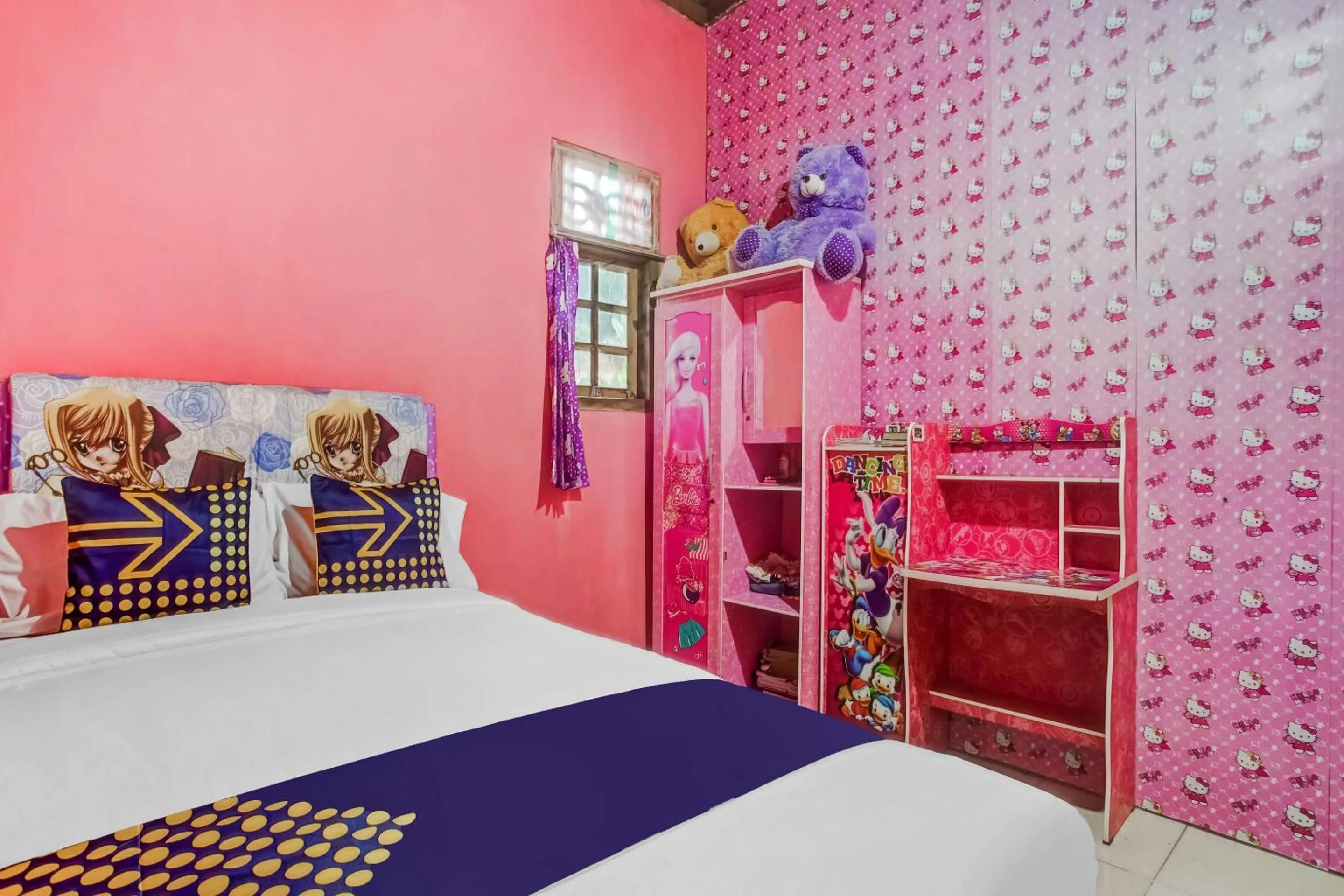 Bedroom in Hotel O Desa Wisata Sumber Agung Syariah