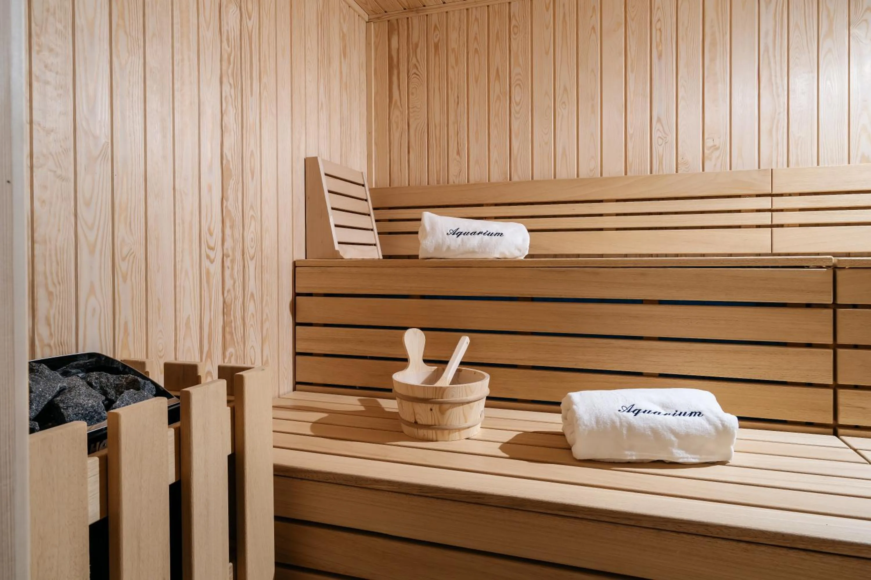 Sauna in Capo la Gala Hotel&Wellness