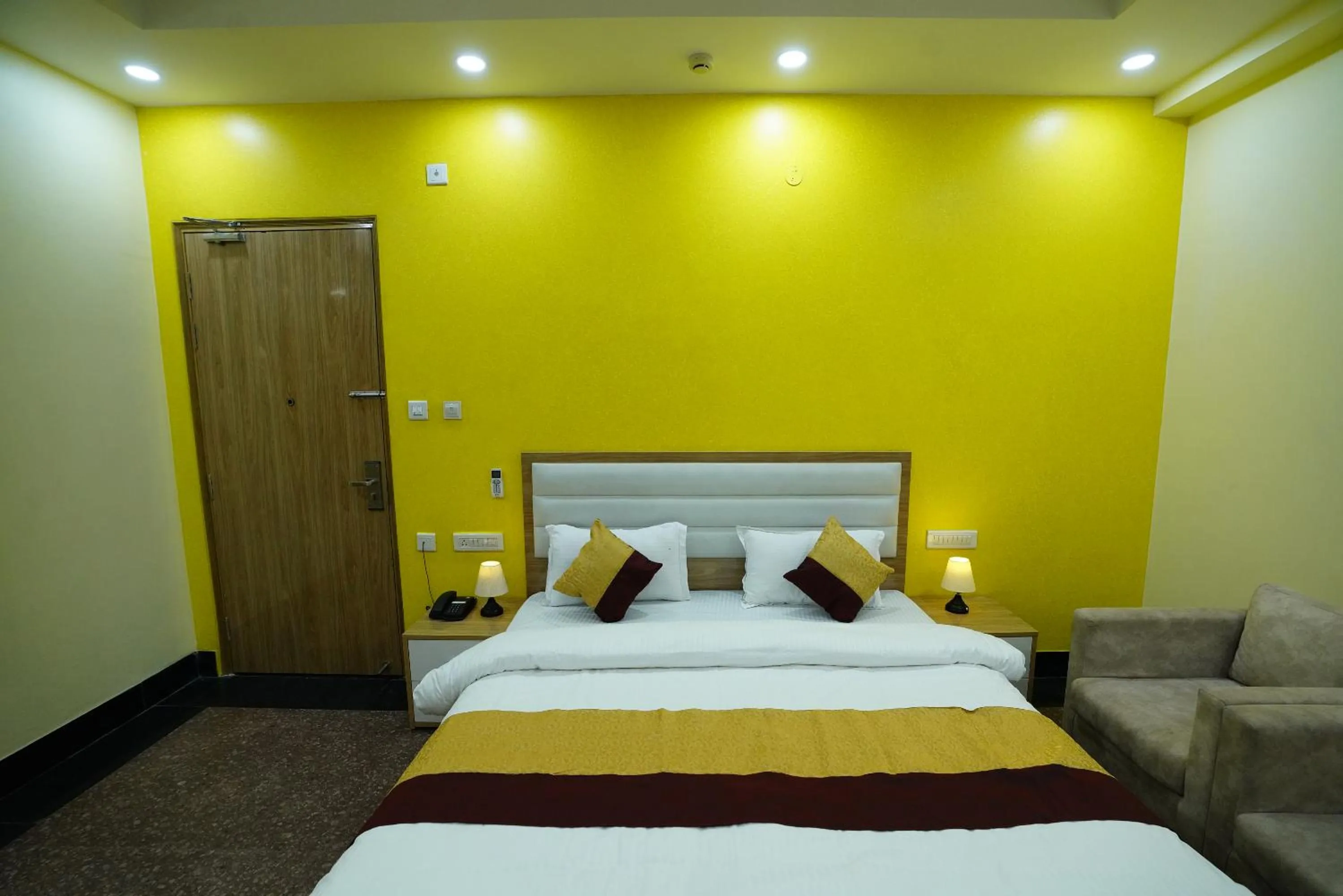 Photo of the whole room, Bed in Hotel SKS Grand Palace-Vrindāvan
