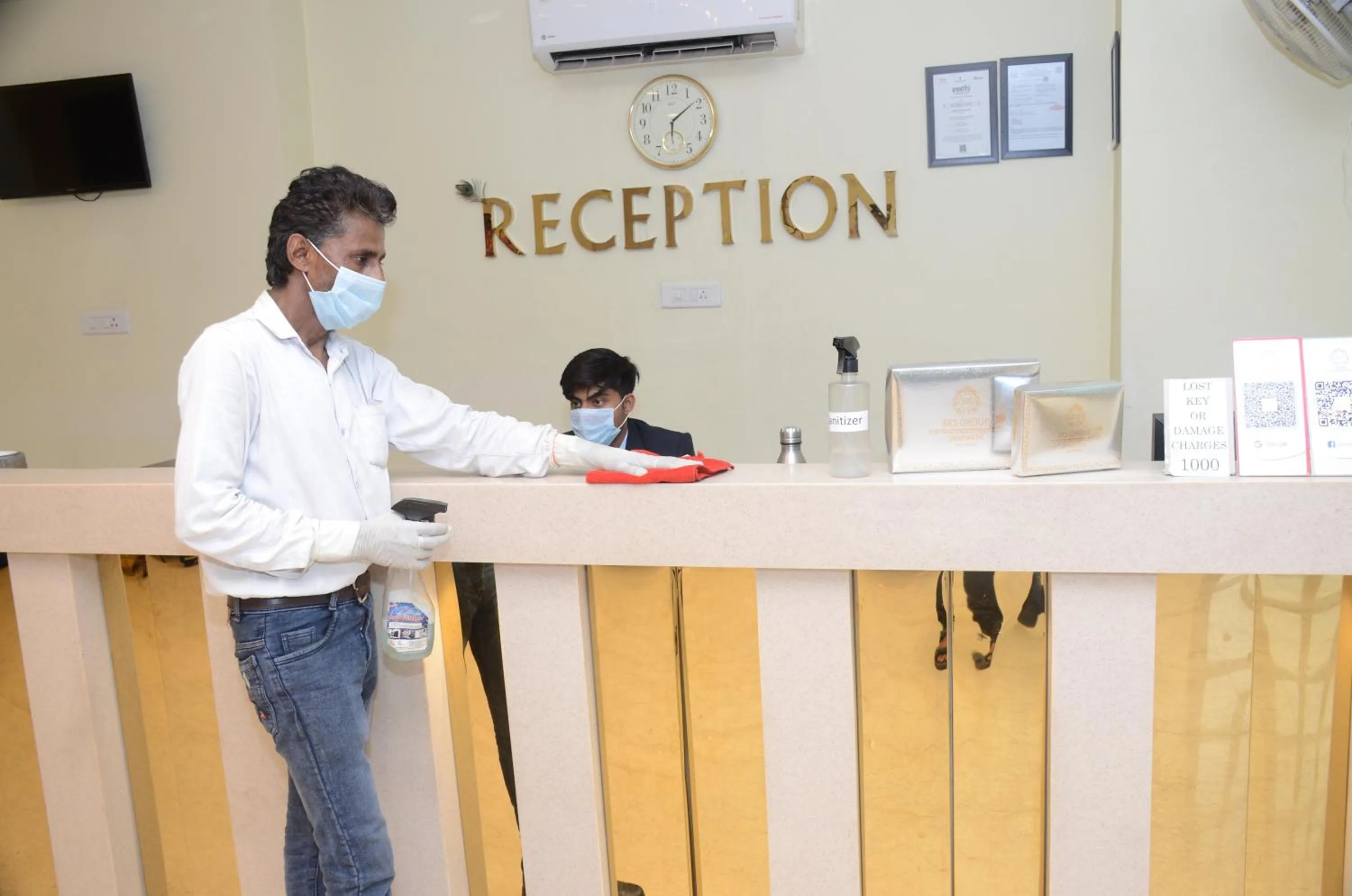 Staff in Hotel SKS Grand Palace-Vrindāvan