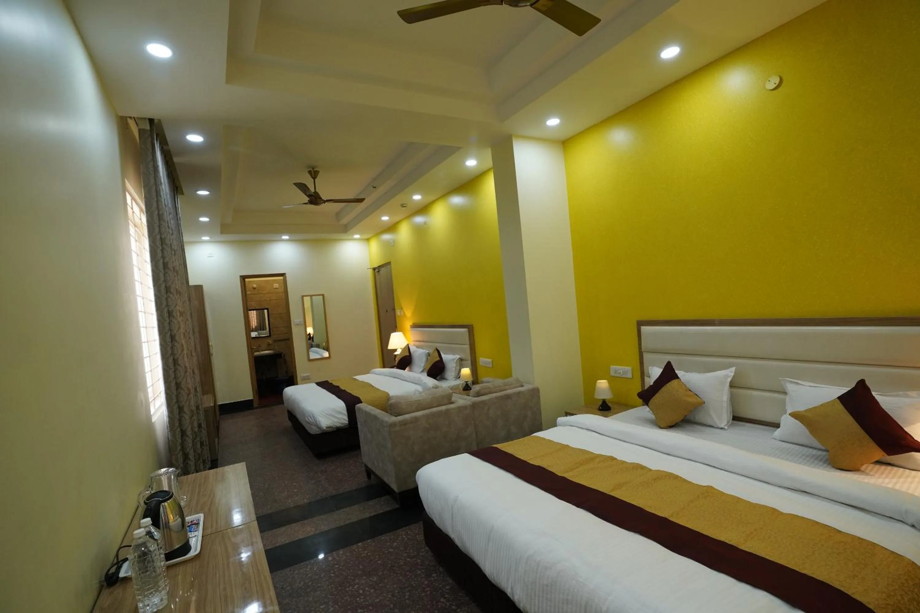 Photo of the whole room, Bed in Hotel SKS Grand Palace-Vrindāvan