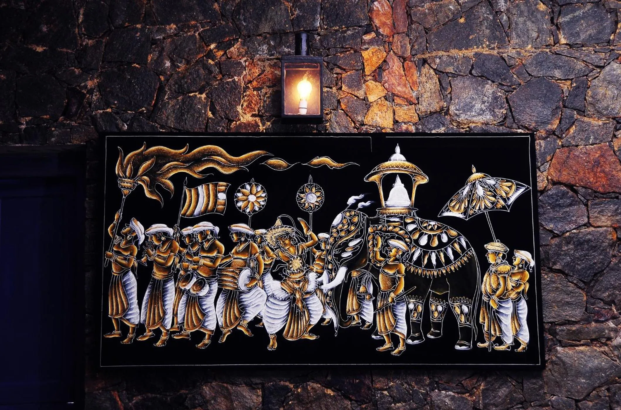 Decorative detail in Boulder Garden