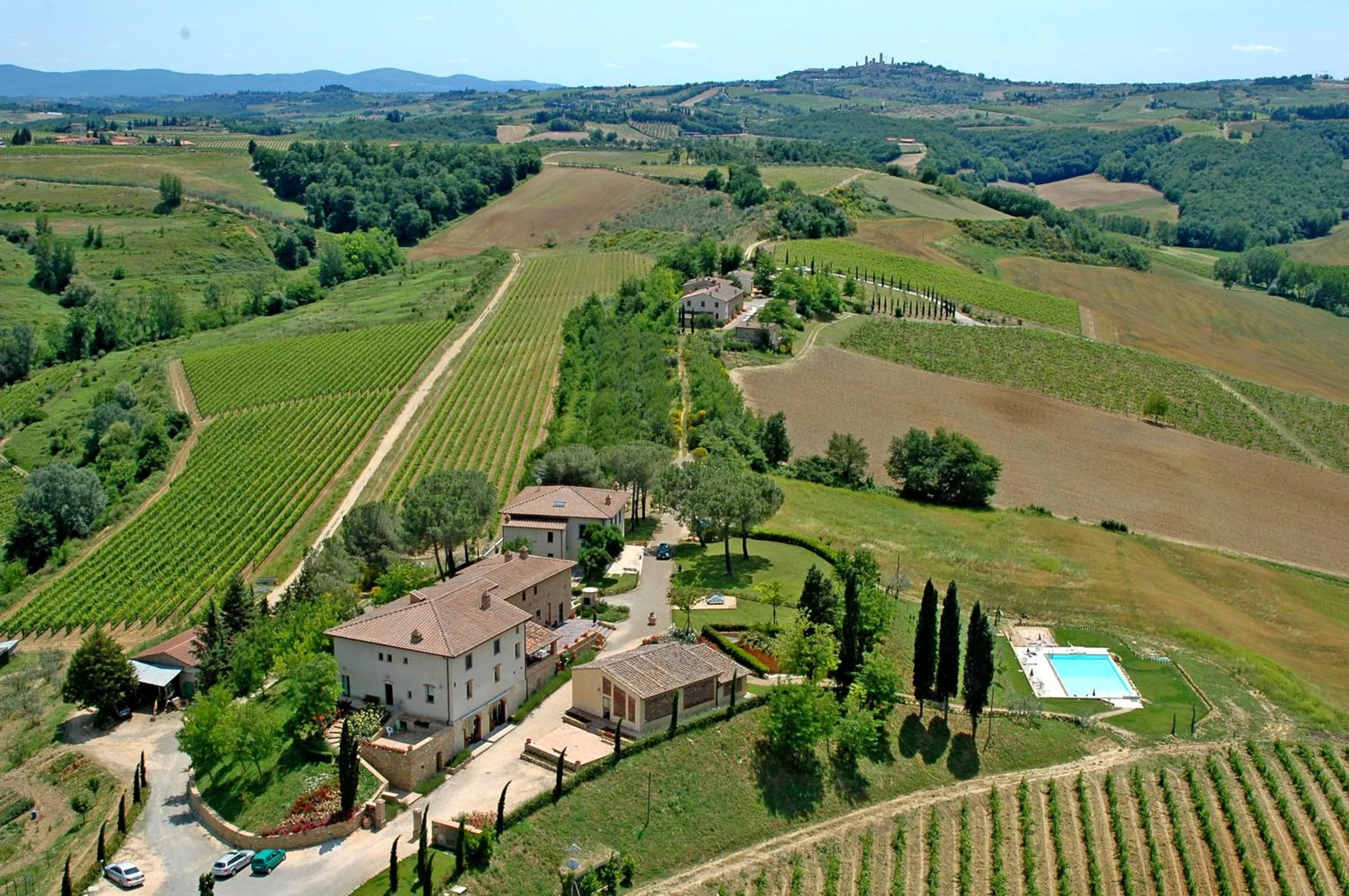 Bird's eye view in Poderi Arcangelo