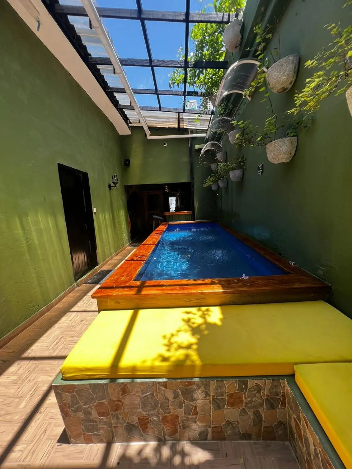 Swimming pool in Seven Nights Hostel Cartagena