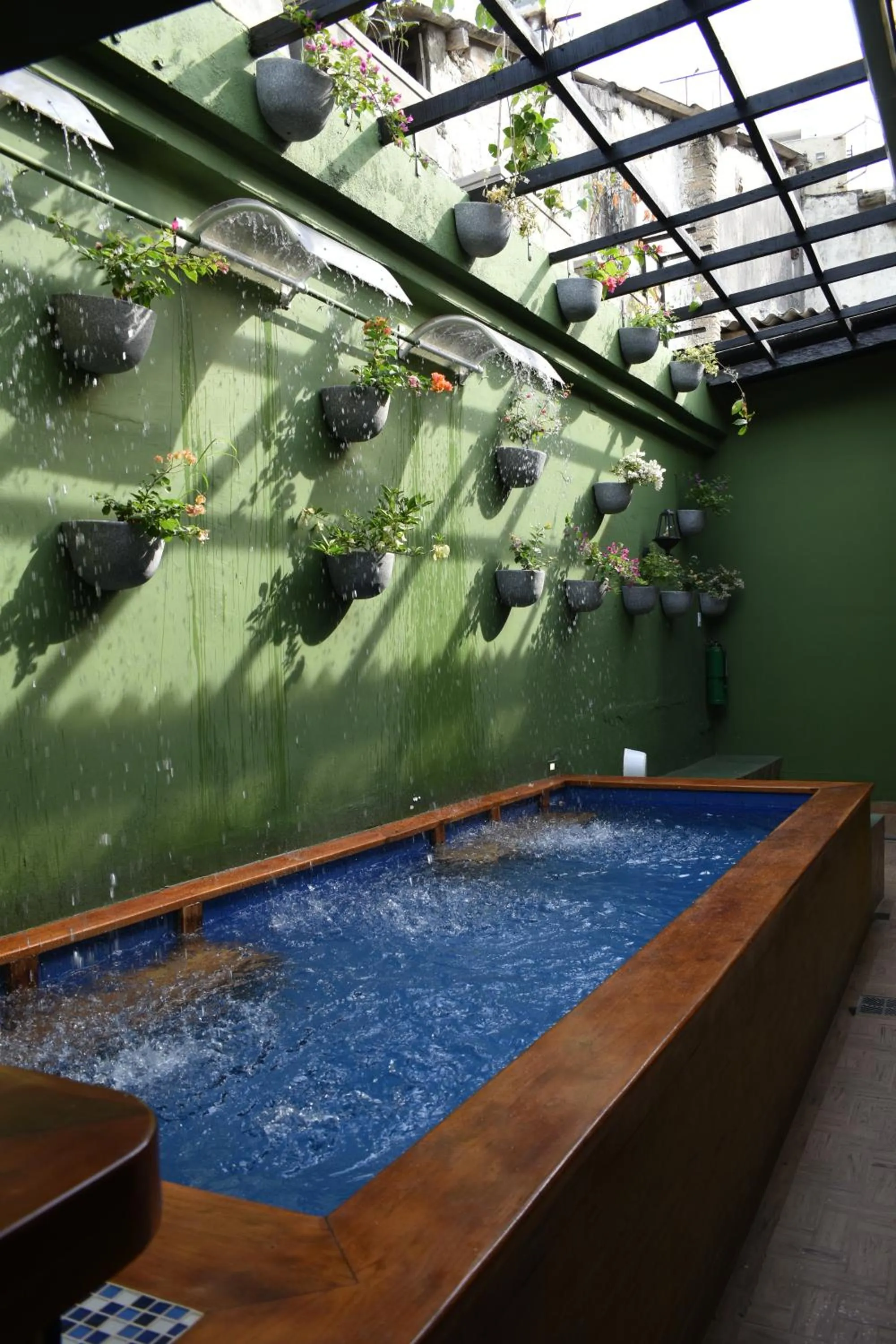 Swimming pool in Seven Nights Hostel Cartagena