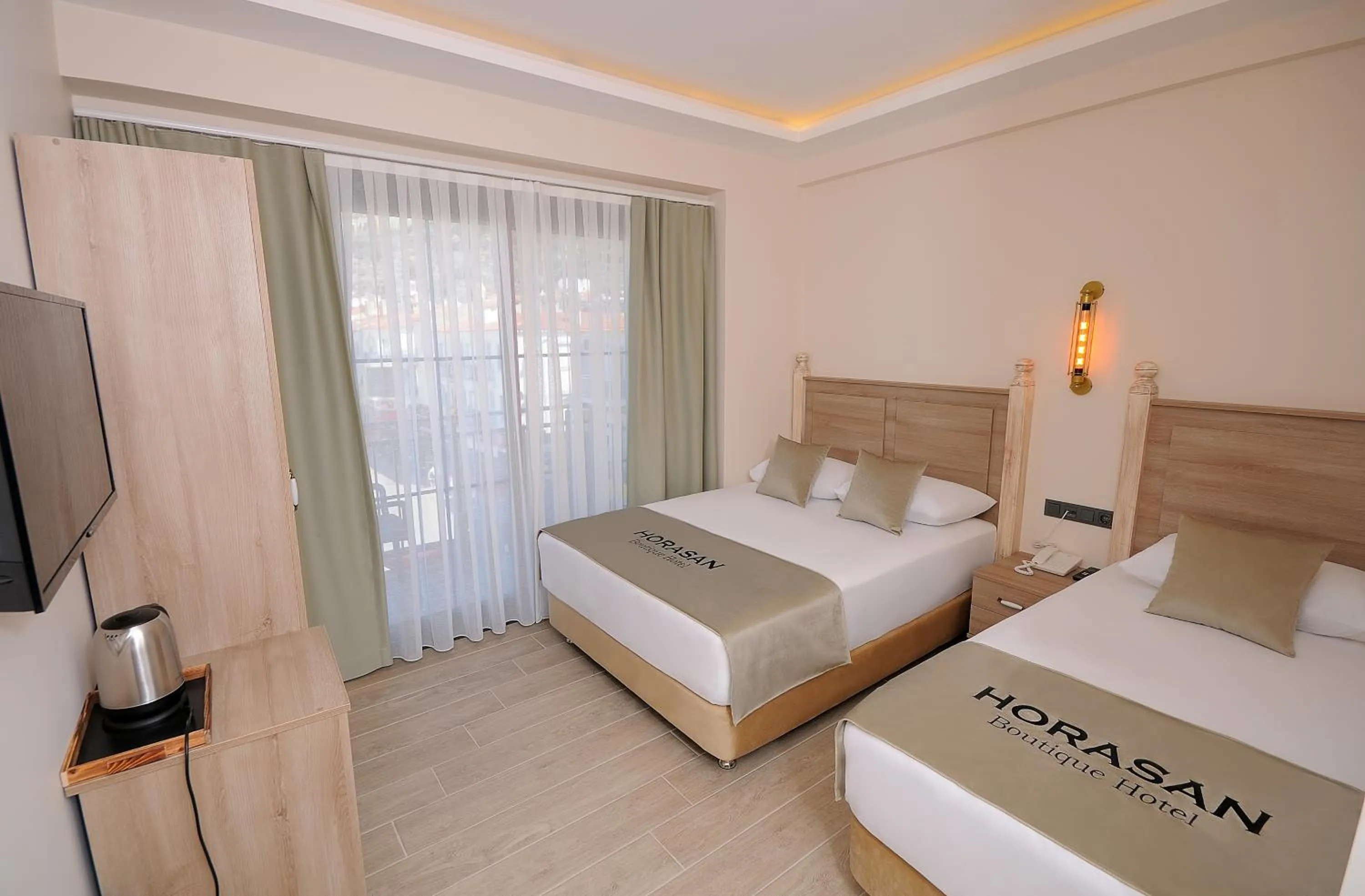 Photo of the whole room, Bed in Horasan Hotel