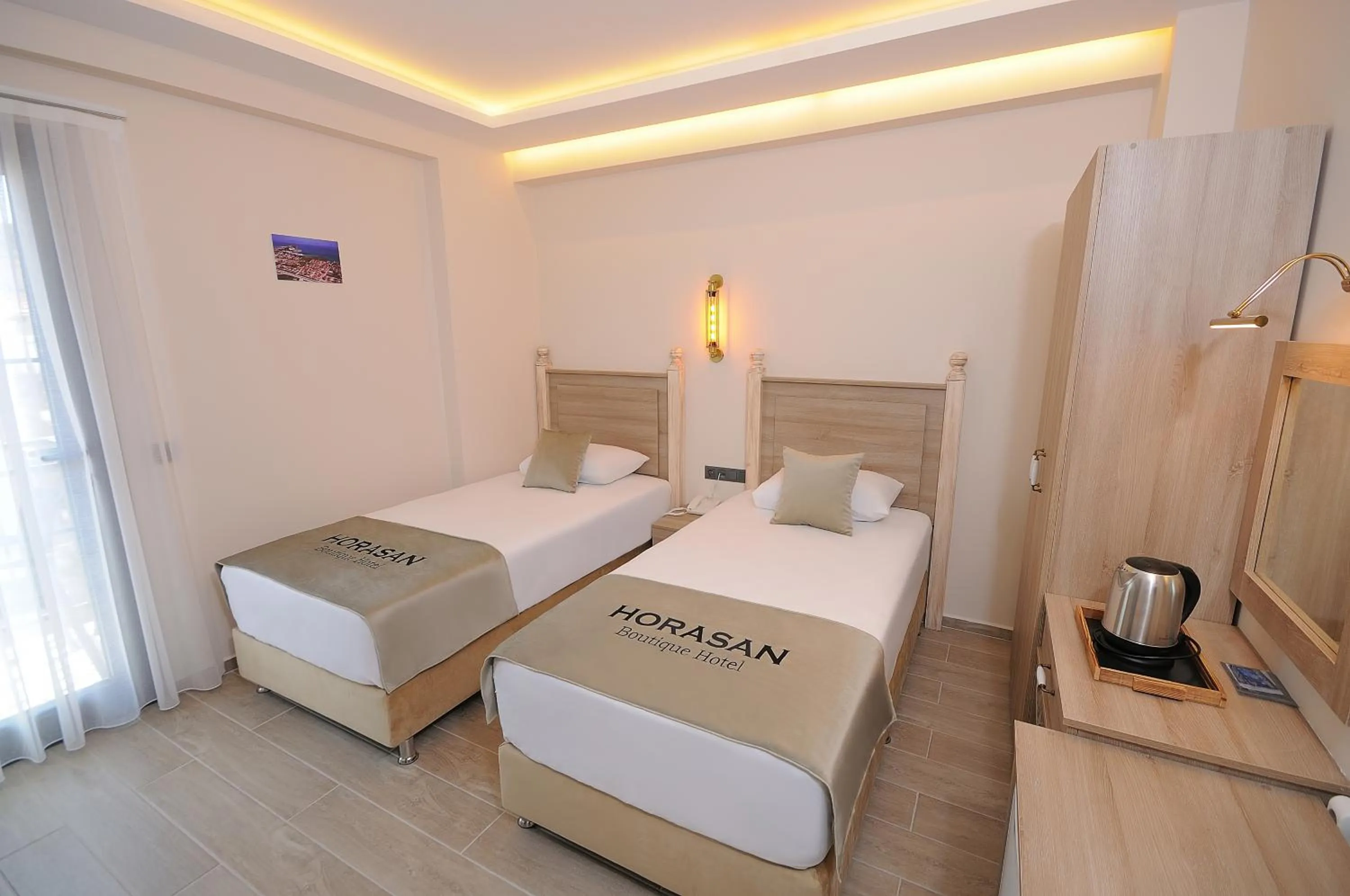 Bed in Horasan Hotel