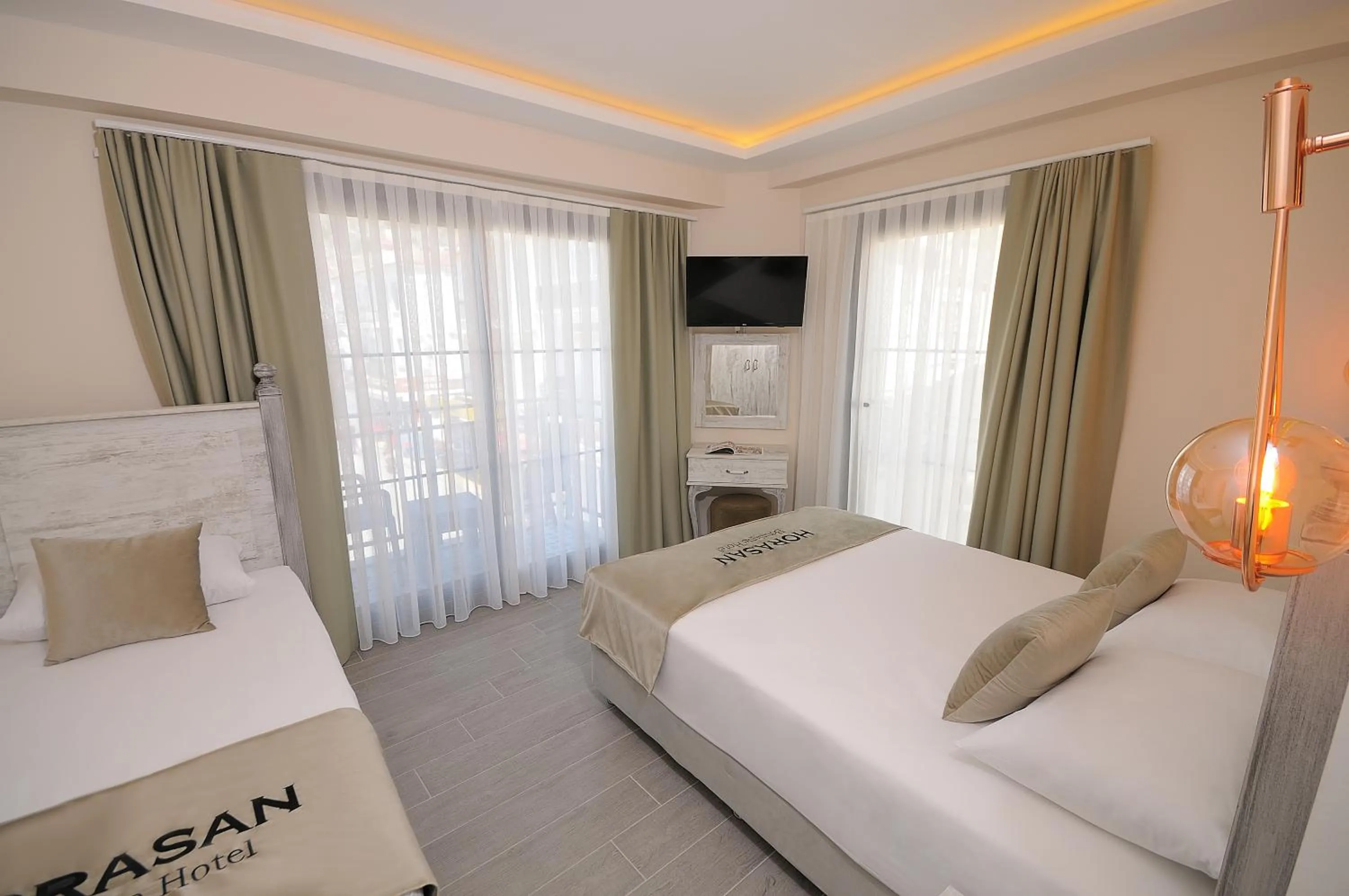 Bed in Horasan Hotel