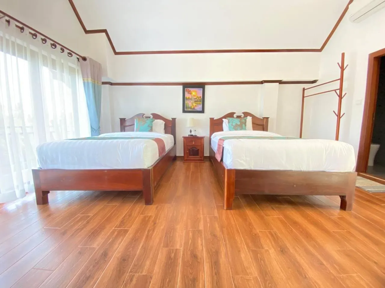 Bed in Lodge Moni Essara Kampot
