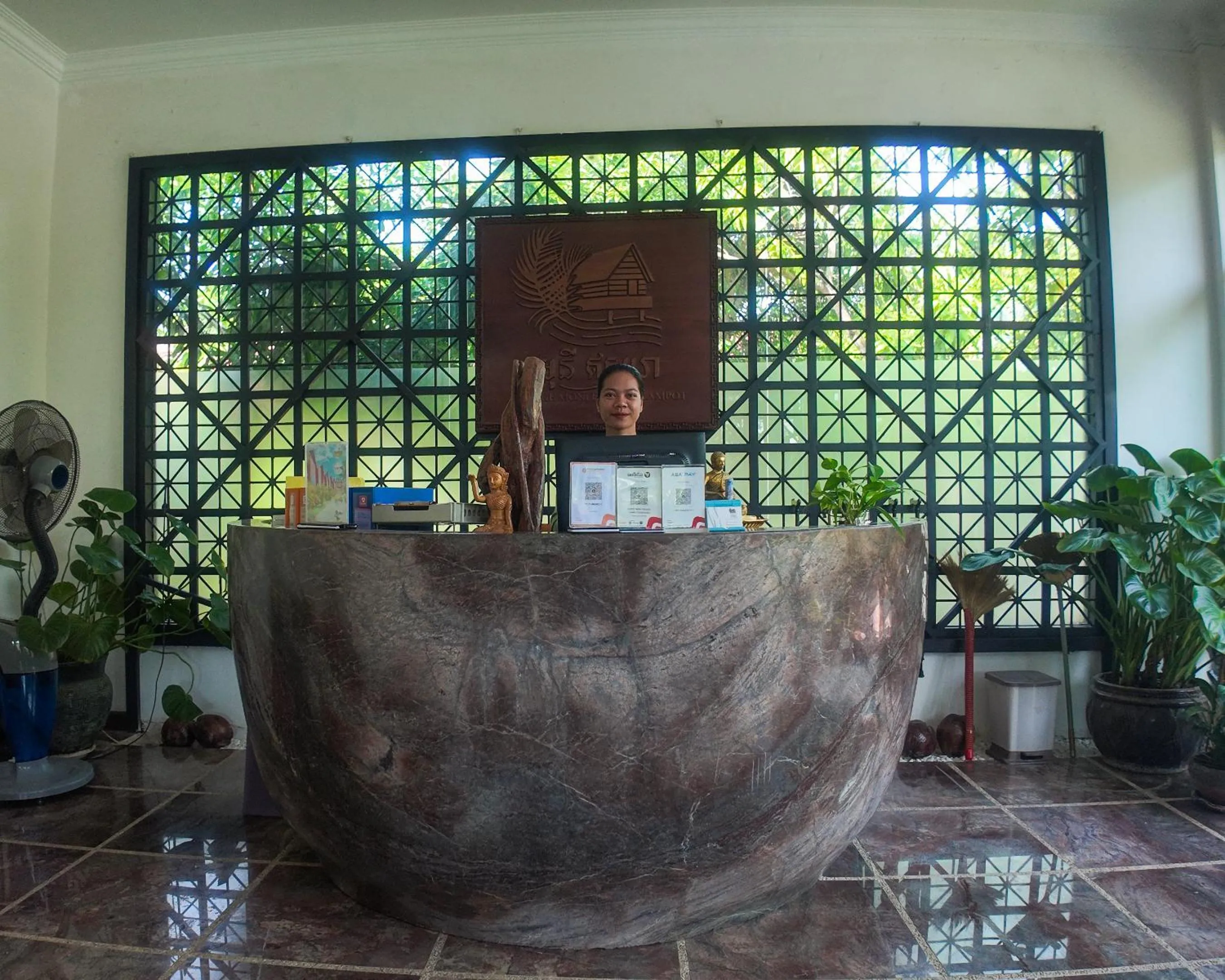 Lobby or reception in Lodge Moni Essara Kampot