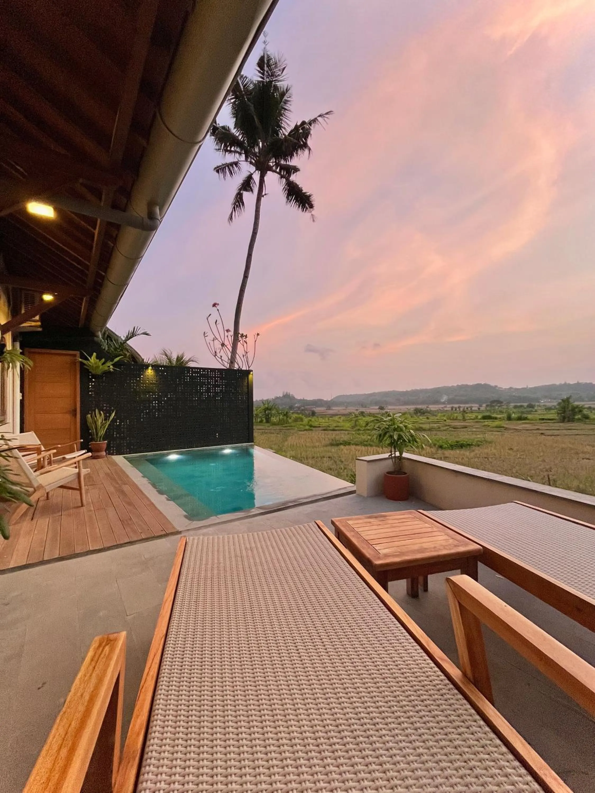 Natural landscape in boutique villa jogja senang