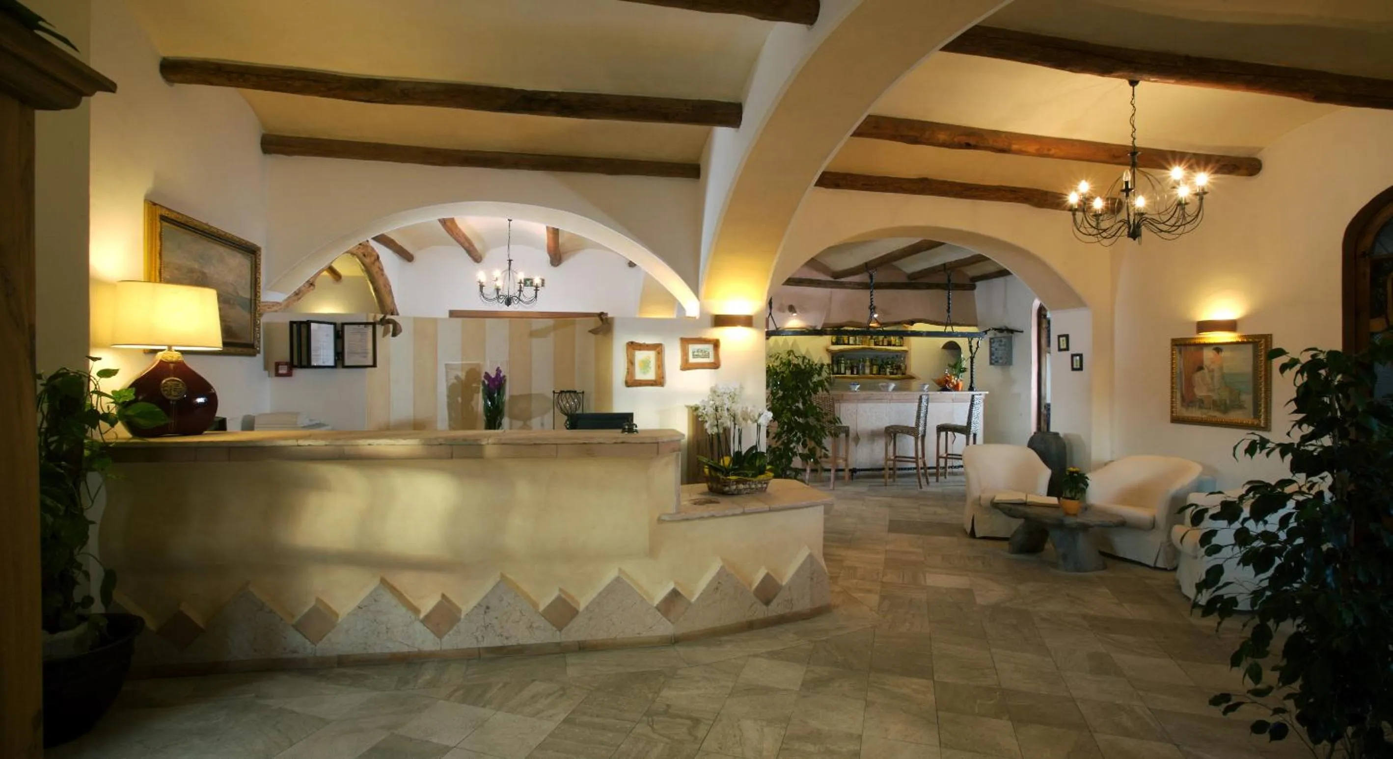 Lobby or reception in Hotel Arathena