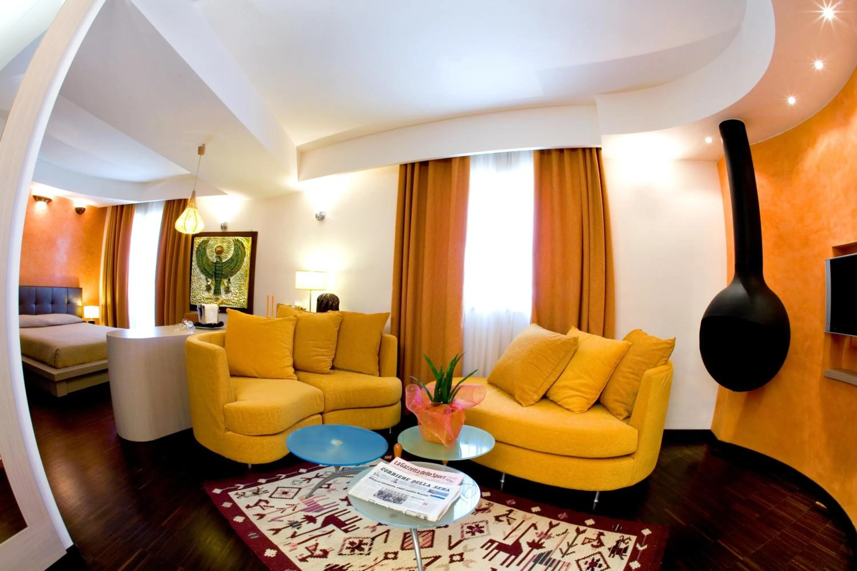 Seating area in Grand Hotel Olimpo