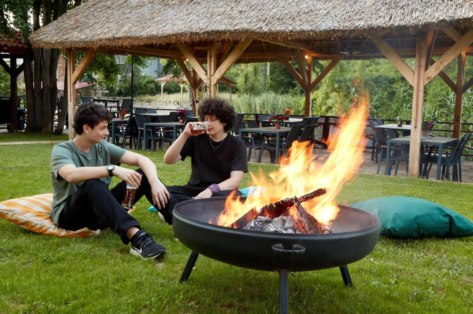 People in Dachas Cove Hotel