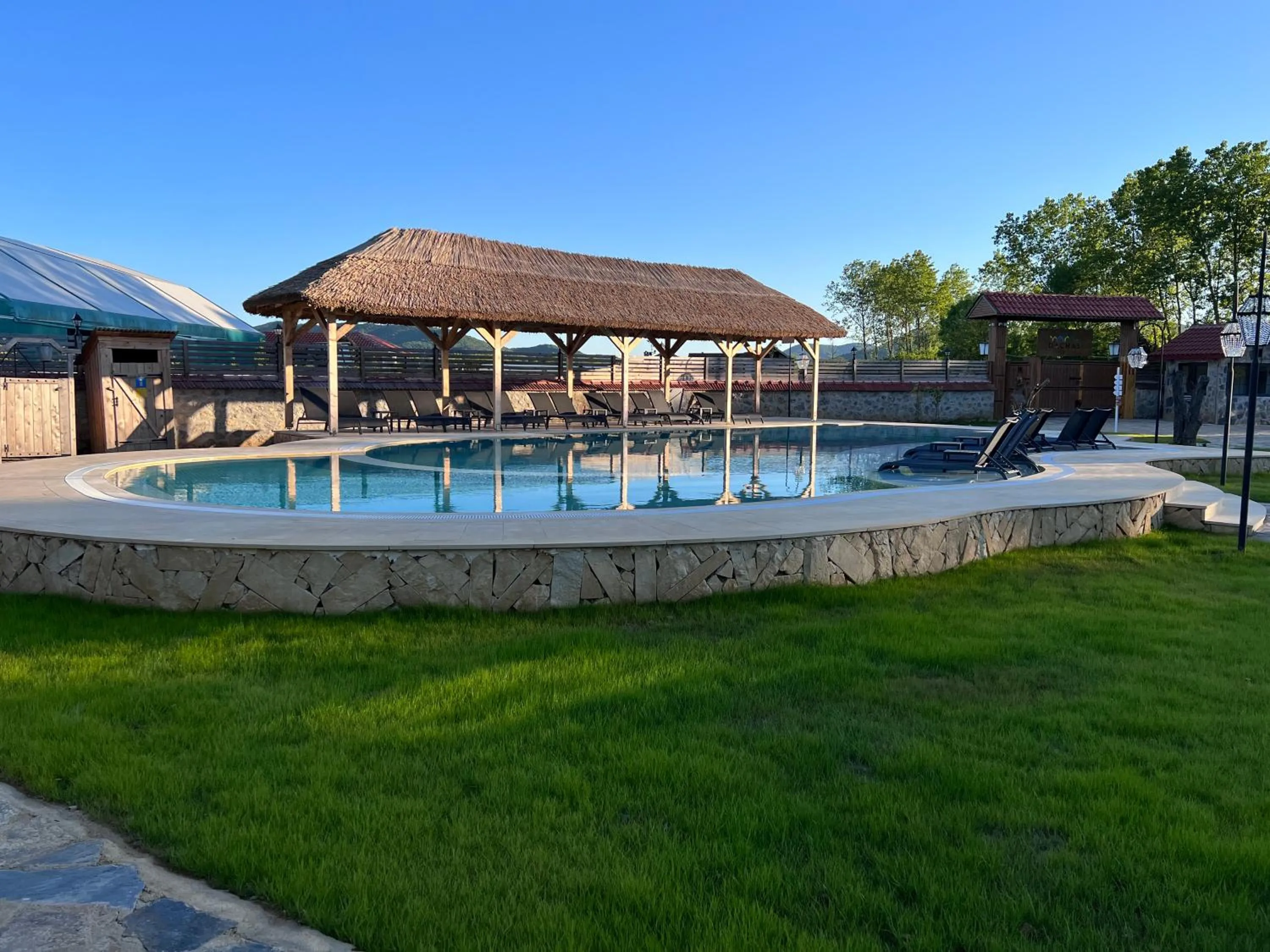 Pool view in Dachas Cove Hotel