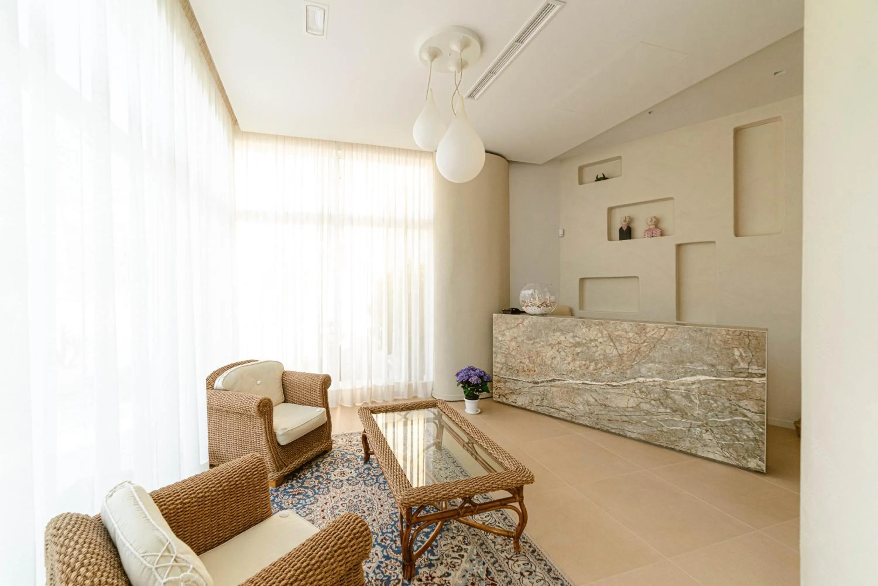 Lobby or reception in Hotel Degli Aranci