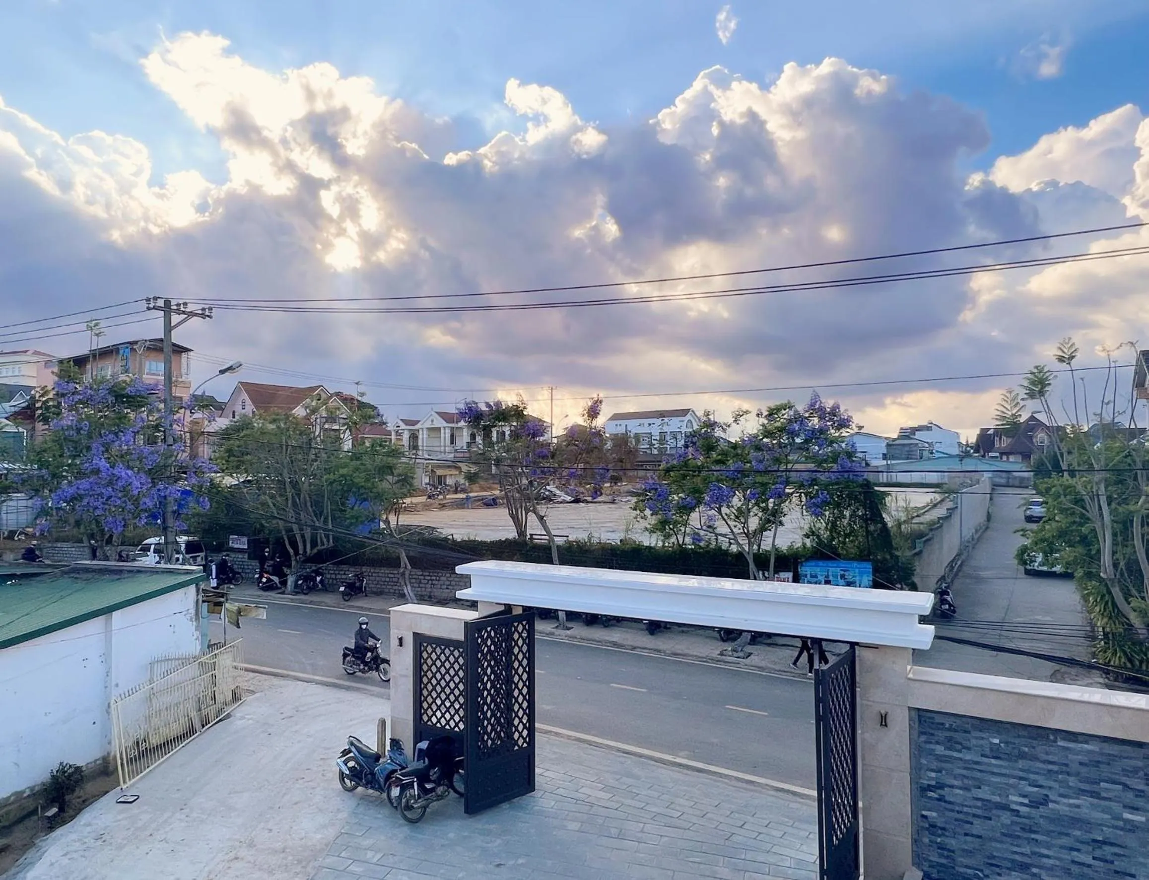 Quiet street view in An Mai Boutique Hotel