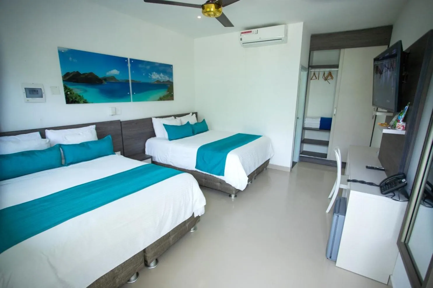 Bedroom, Bed in Hotel Poblado Coveñas