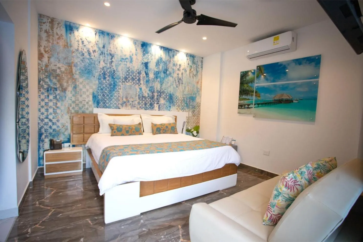 Bedroom, Bed in Hotel Poblado Coveñas