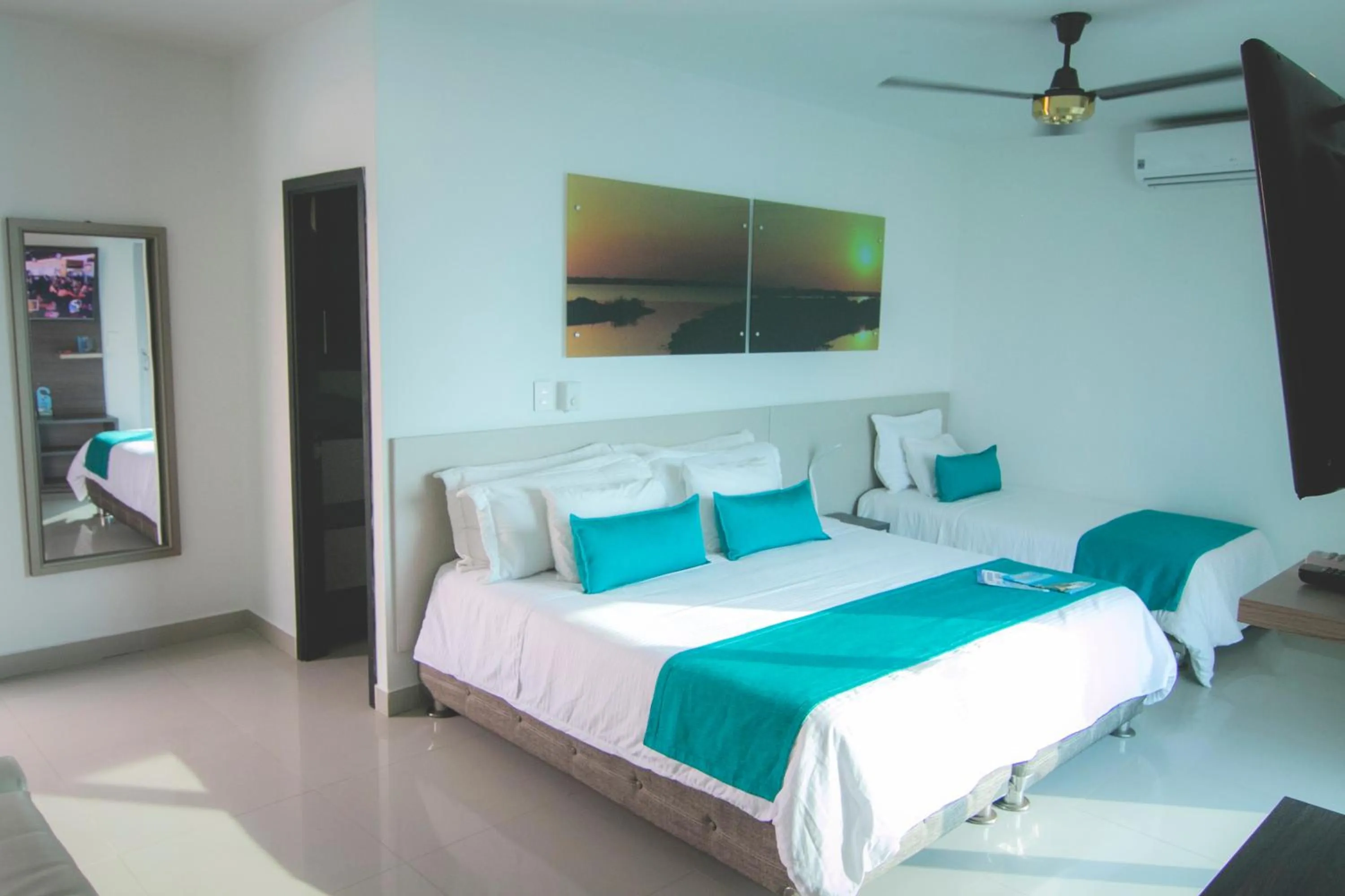 Bedroom, Bed in Hotel Poblado Coveñas