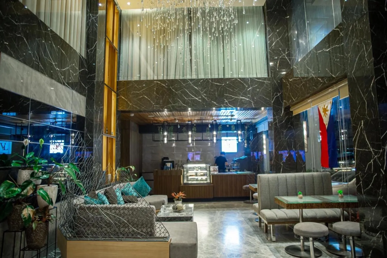 Living room in El Vistra Hotel Angeles