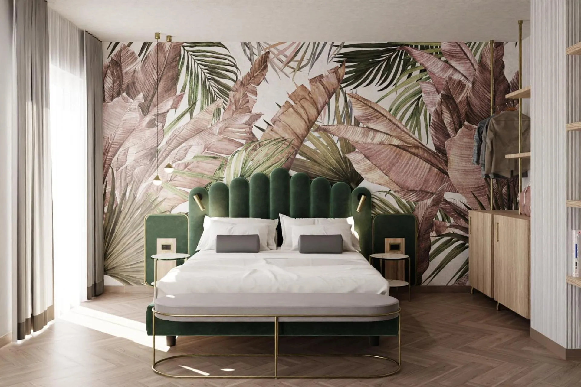 Bed in Salus Smart & Chic Hotel