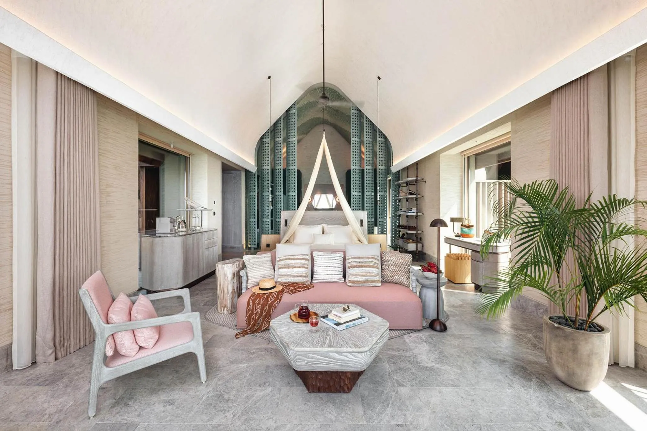 Living room in JOALI BEING