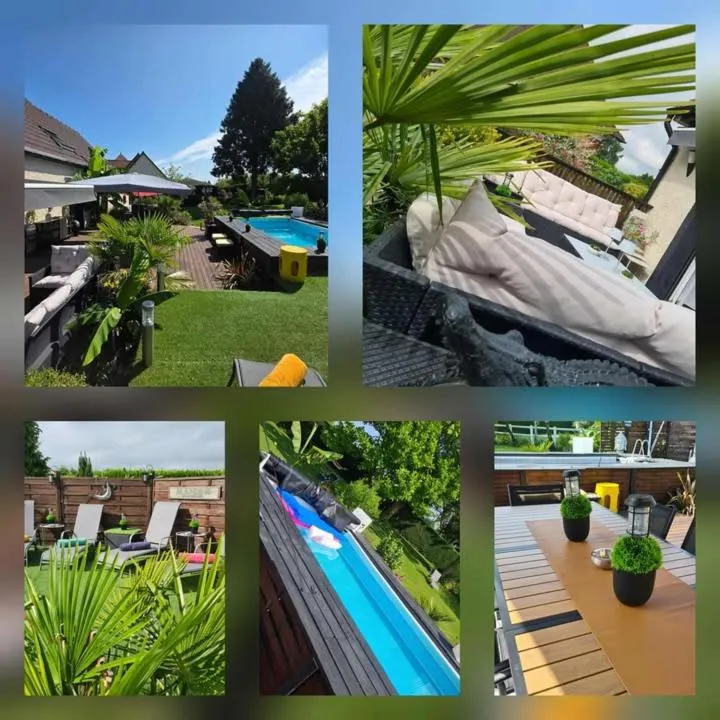 Balcony/Terrace in Les Epinettes chambres d'hôtes