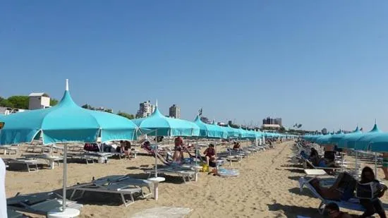 Beach in Hotel Eurovil Garni