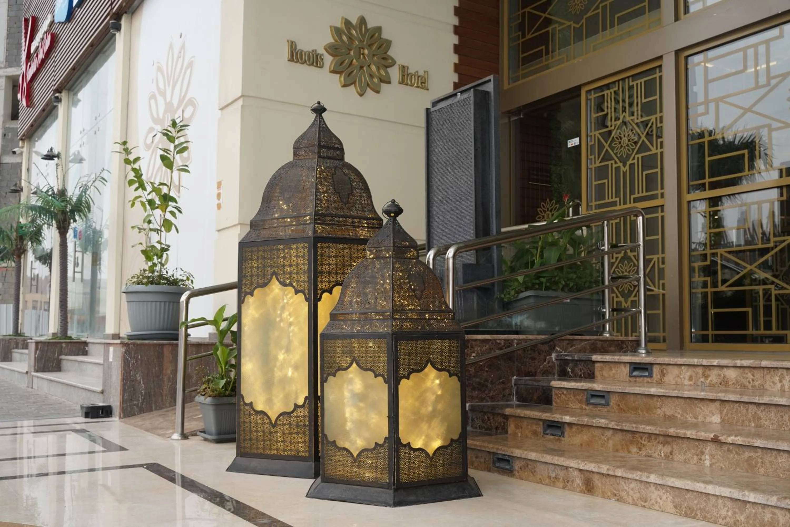 Property building in Roots Hotel