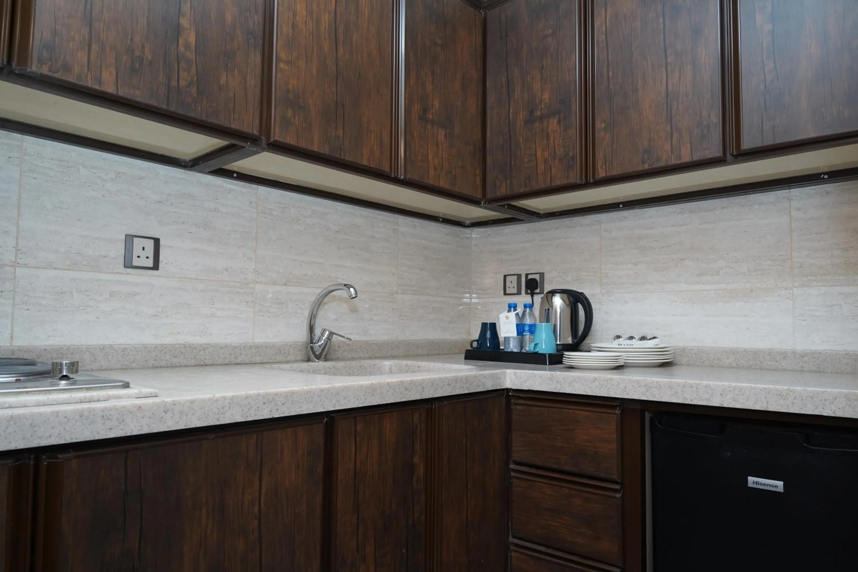 Kitchen or kitchenette in Roots Hotel