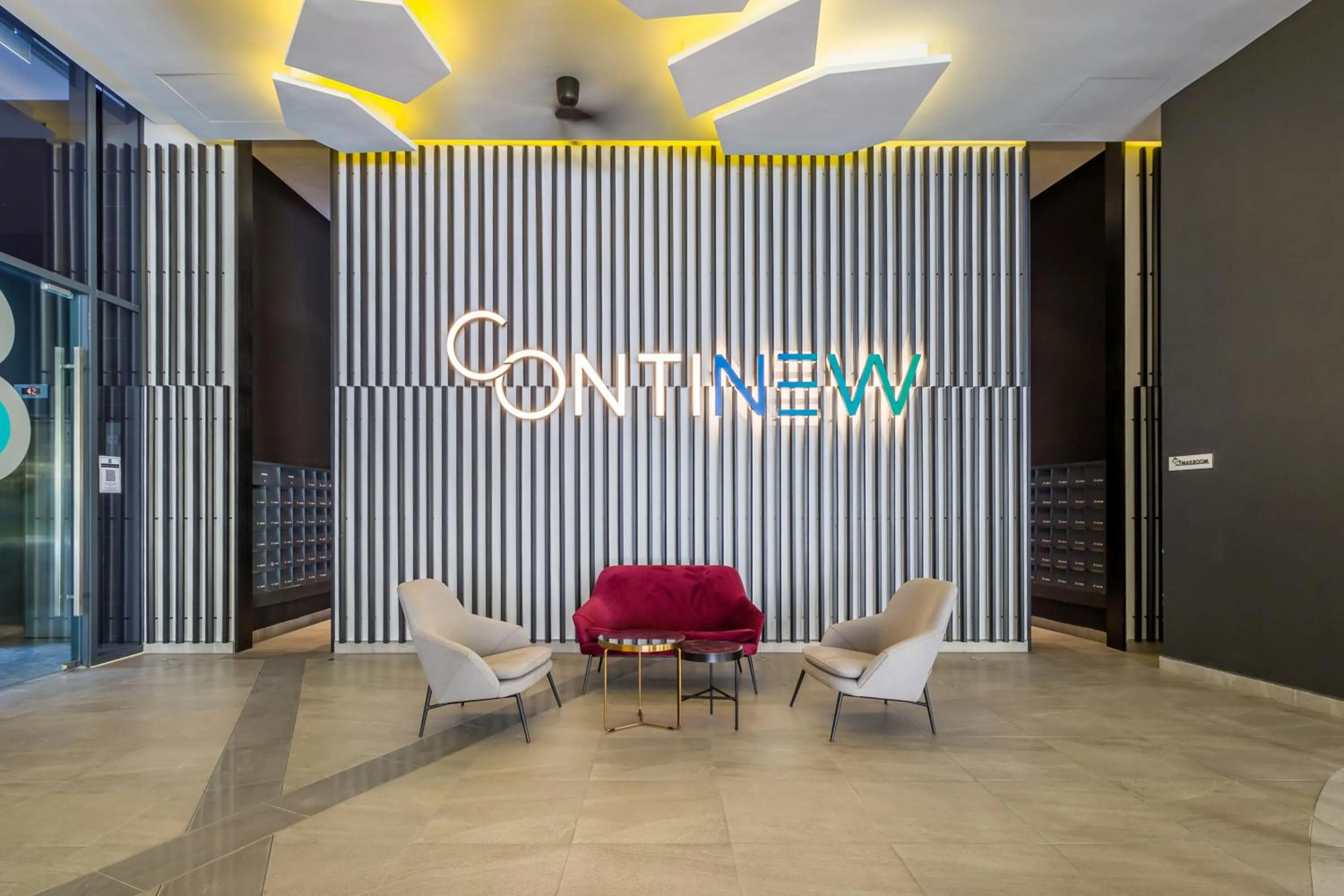 Lobby or reception in Continew Residensi by Airhost