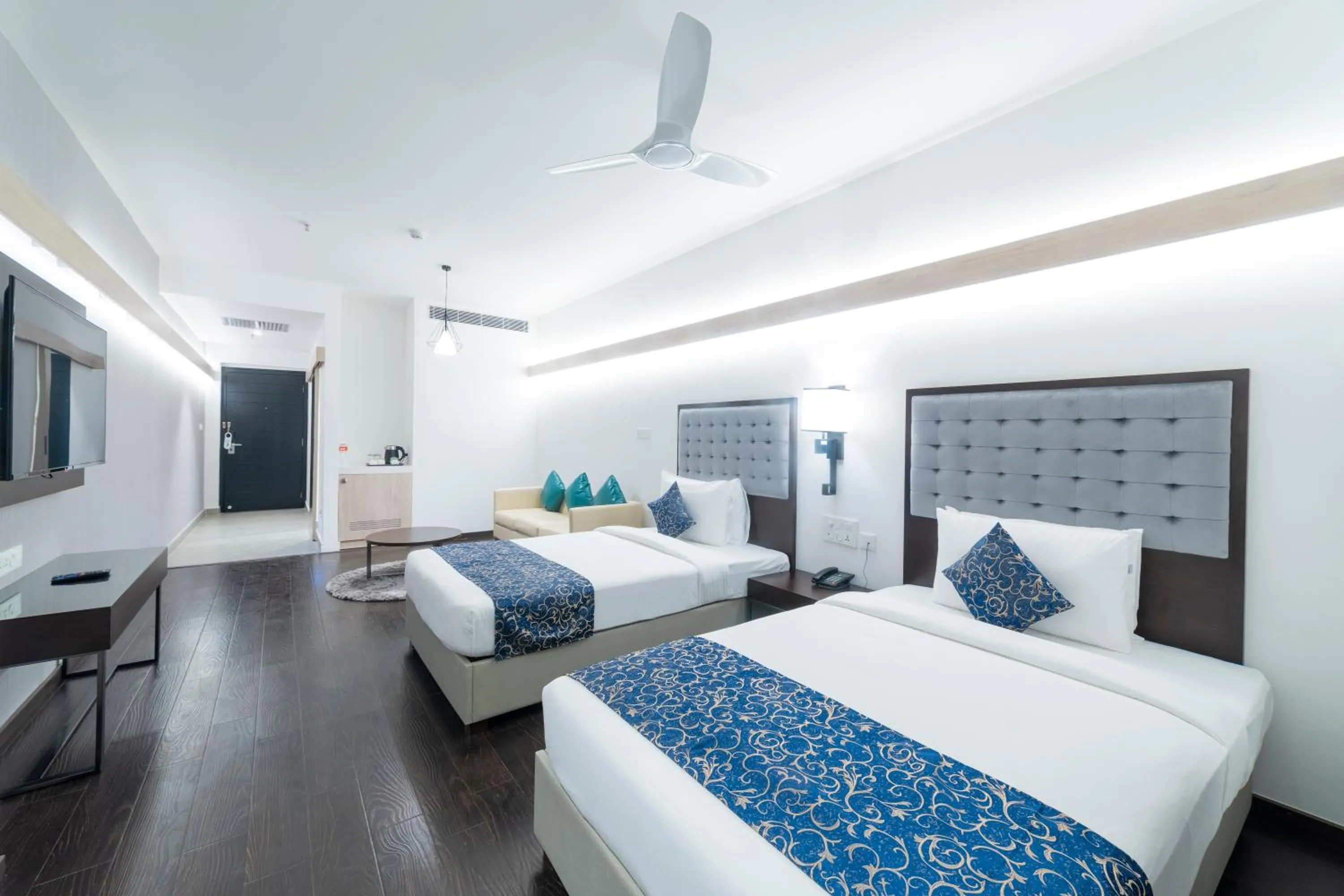 Bed in Hotel Deccan Serai Grande, Gachibowli, Hyderabad