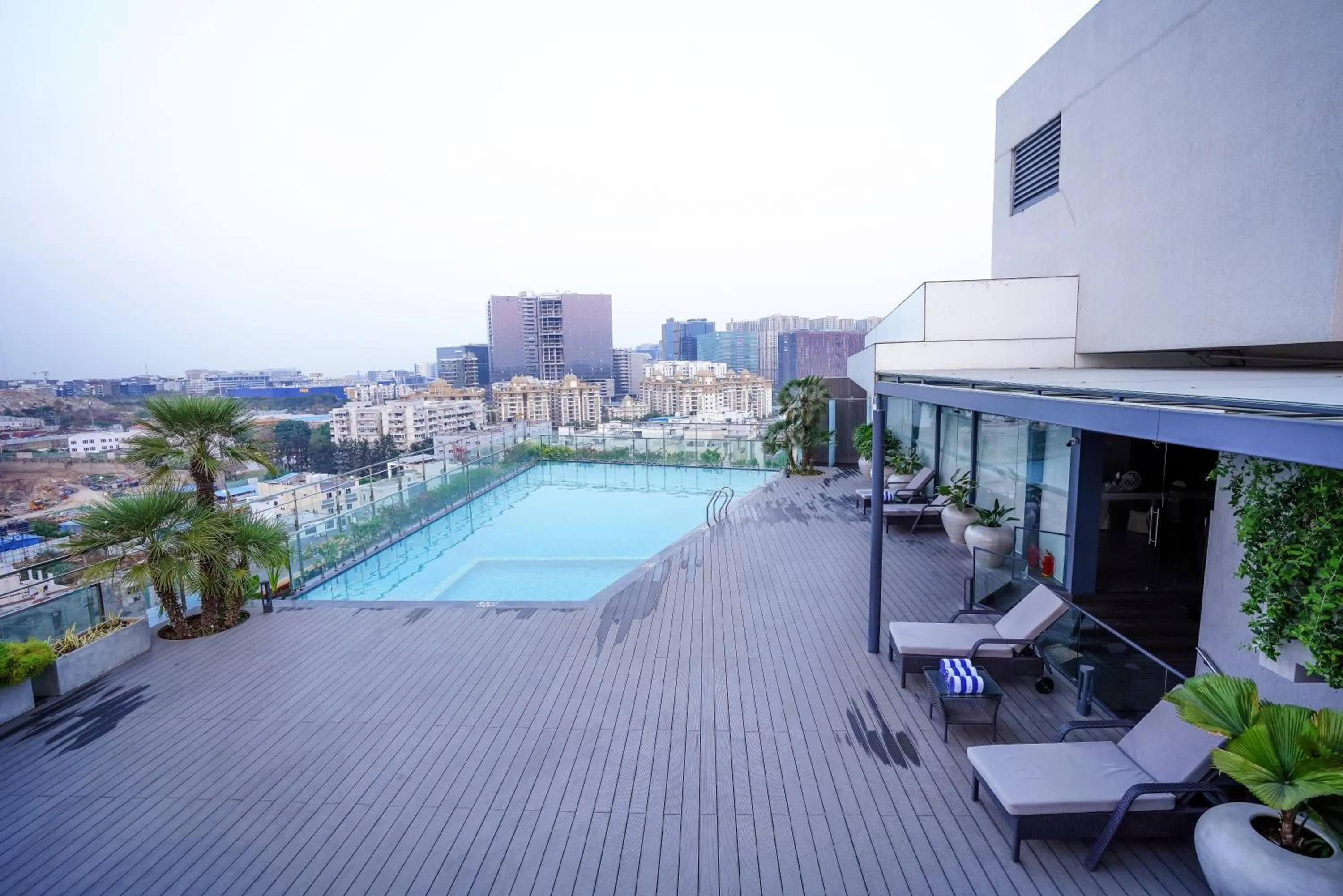 Swimming pool in Hotel Deccan Serai Grande, Gachibowli, Hyderabad