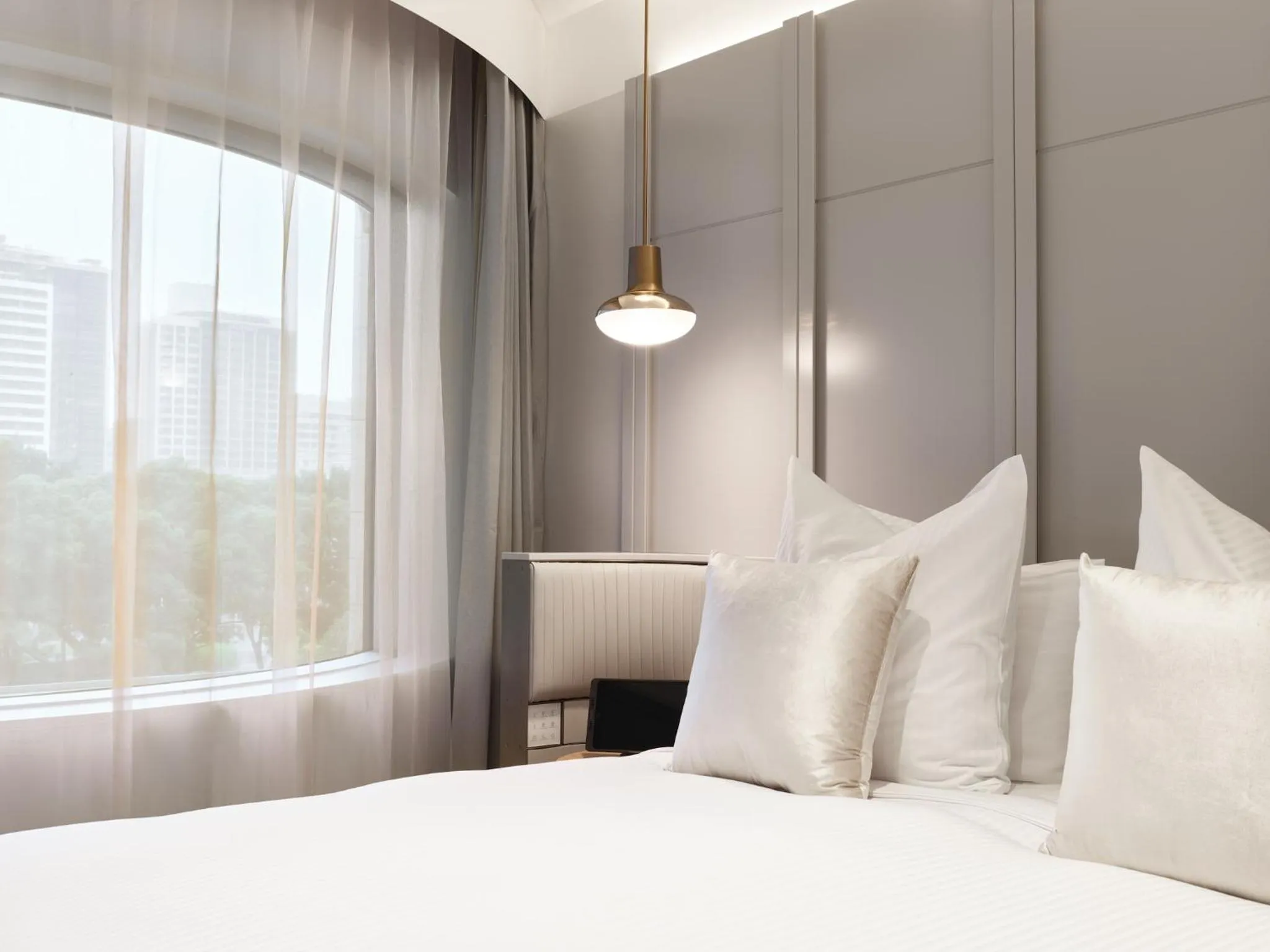 View (from property/room), Bed in The Porter House Hotel Sydney - MGallery