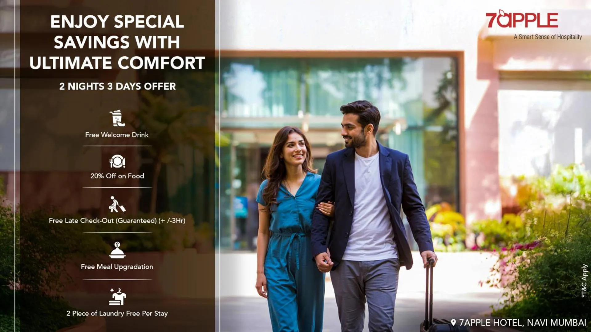 Area and facilities in 7 Apple Hotel Mahape, Navi Mumbai