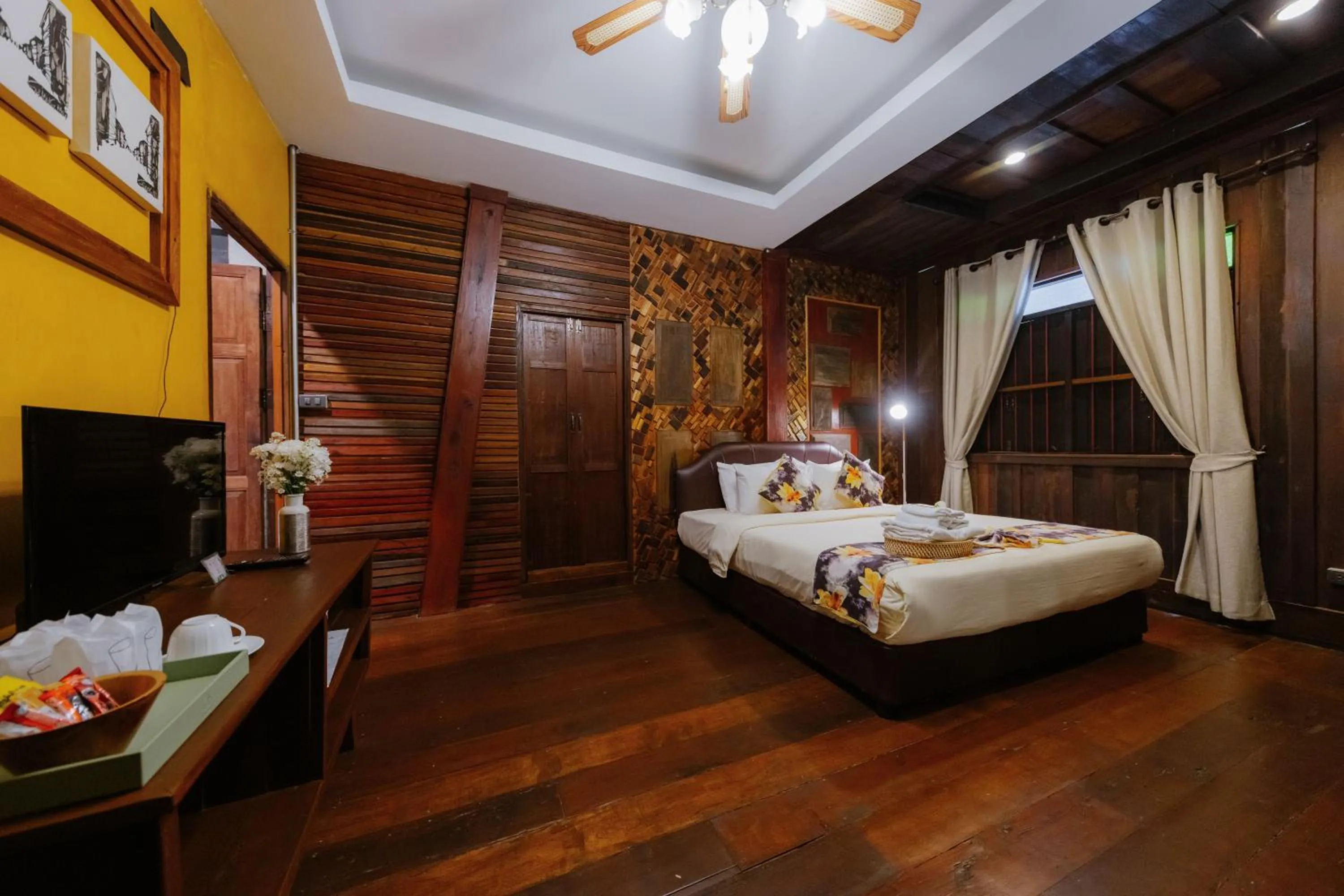 Bed in Teewana Resort Chiang Mai